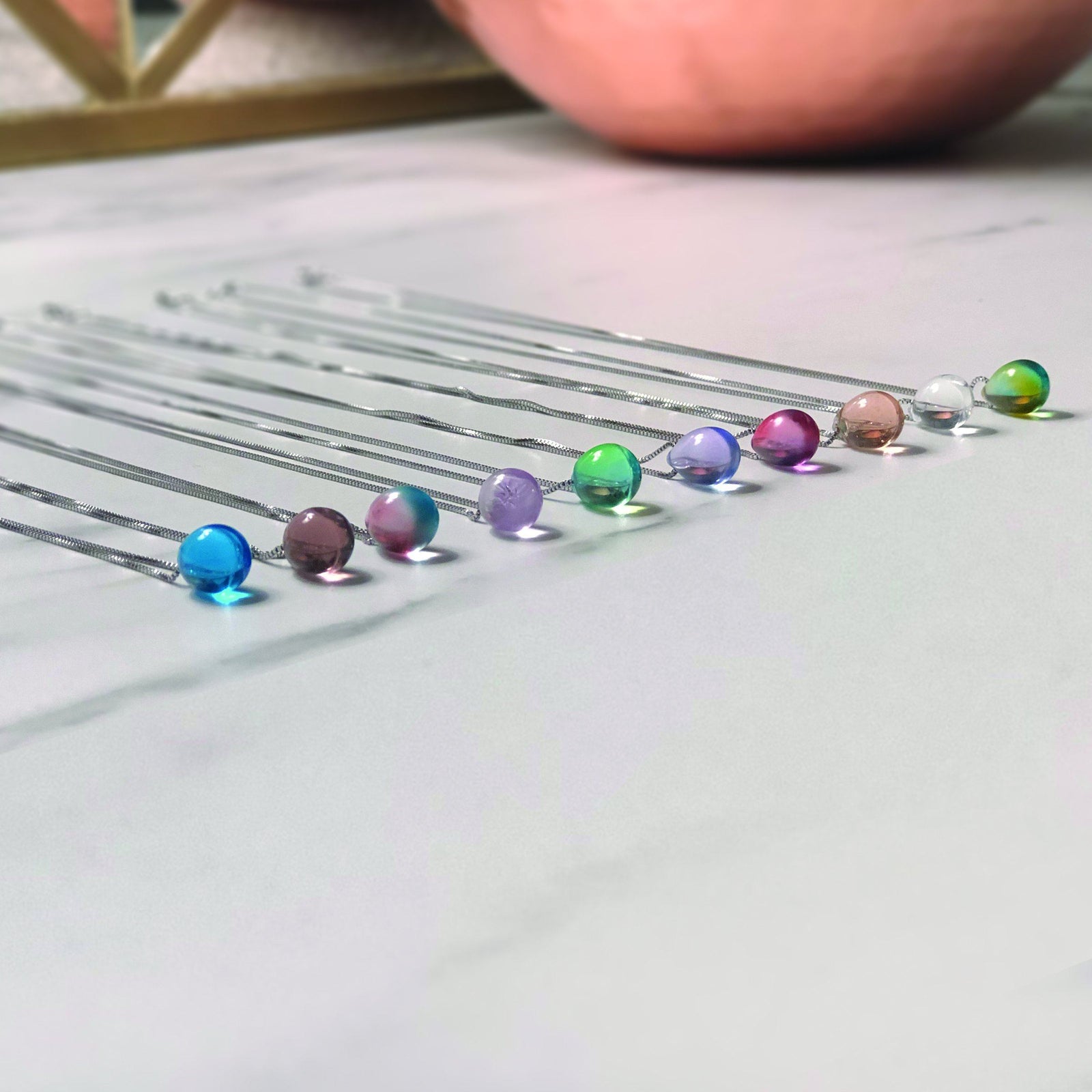 Mermaid Tear Glass Pendants Luke Adams Glass Blowing Studio 