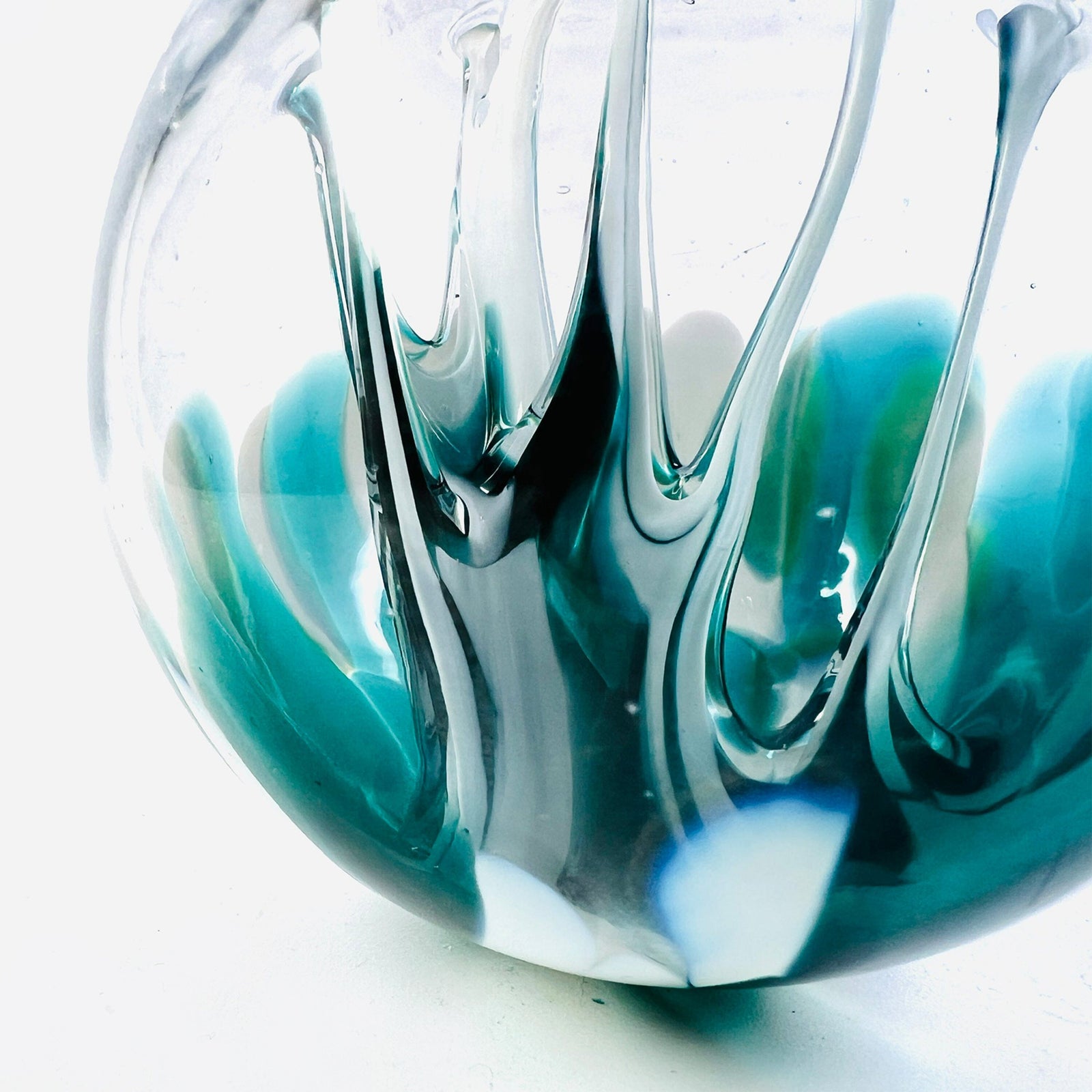 Tree of Life Ornament, Waterfall Wish Ball Luke Adams Glass Blowing Studio 