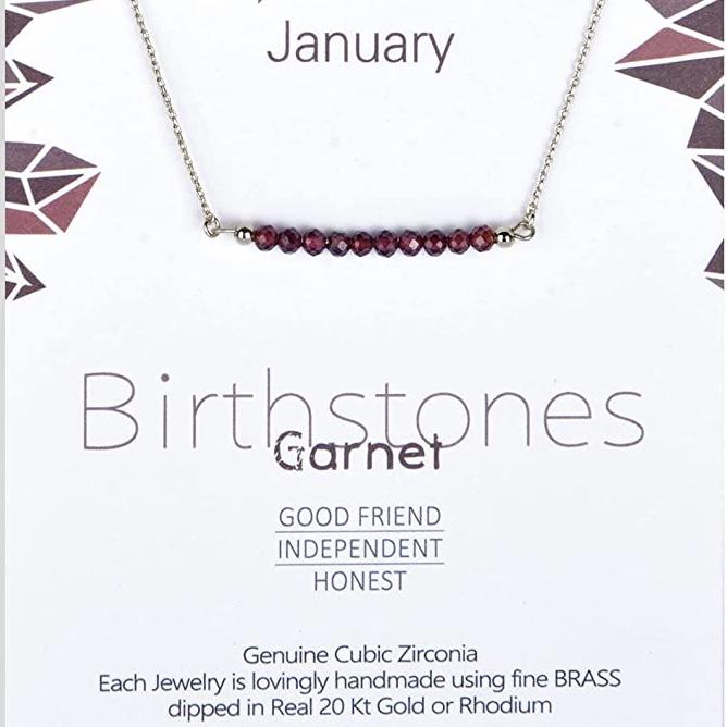 Birthstone Gem Bar Necklace Lauren-Spencer 
