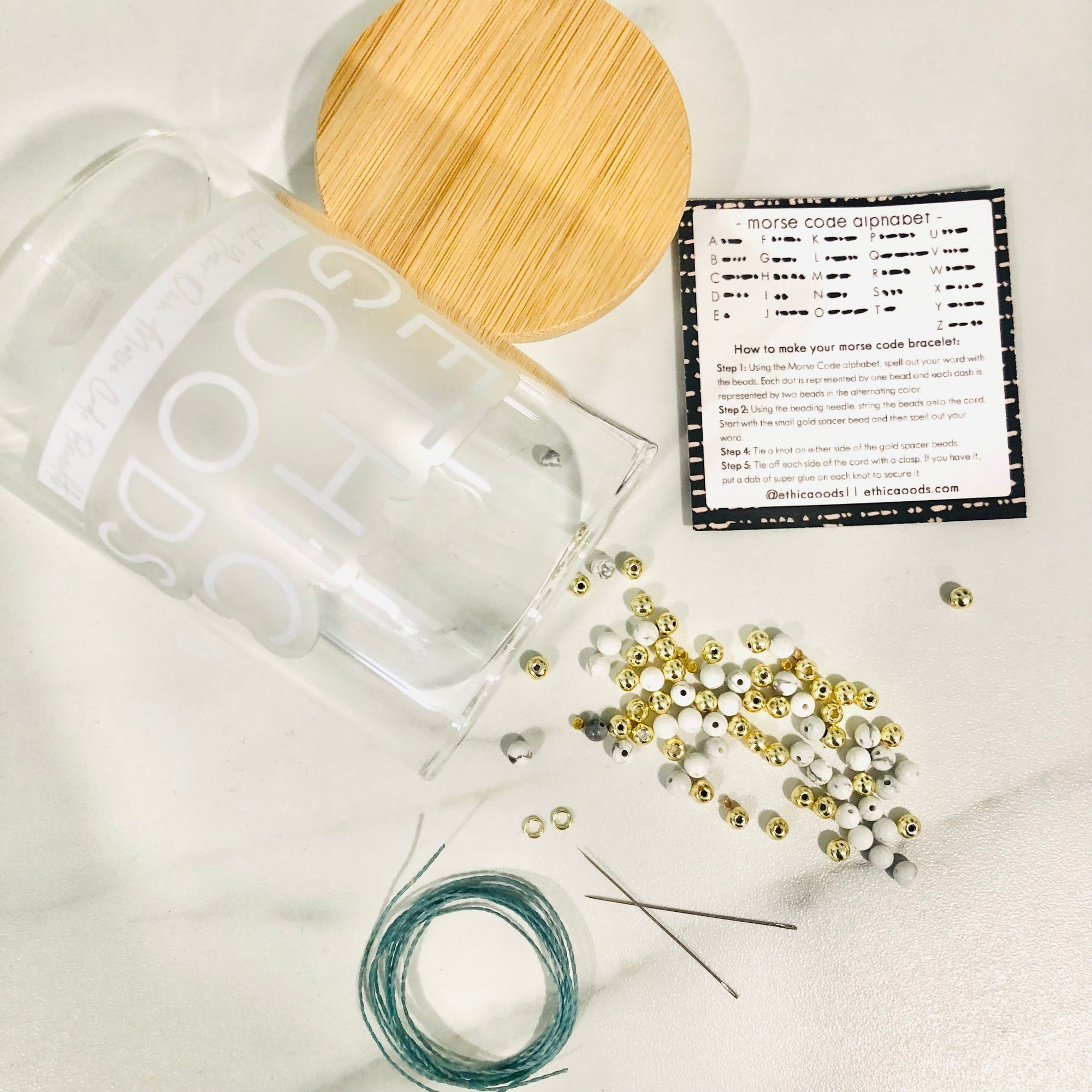 Create Your Own Morse Code Bracelet Kit