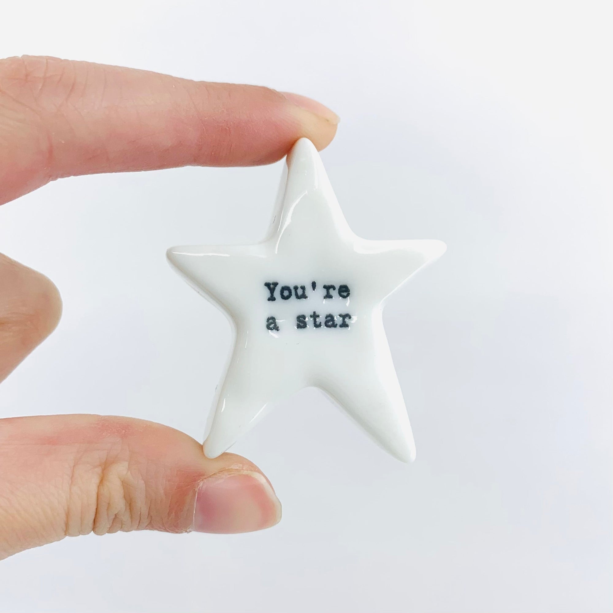 Little Porcelain Star Figures Miniature East of India 