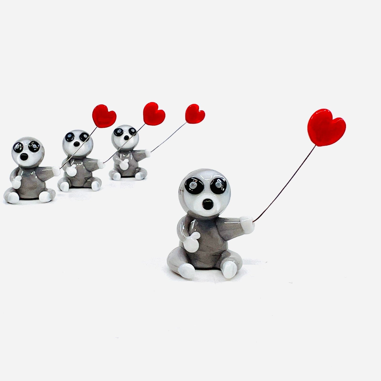 Little Glass Love Balloon, Sloth Miniature - 