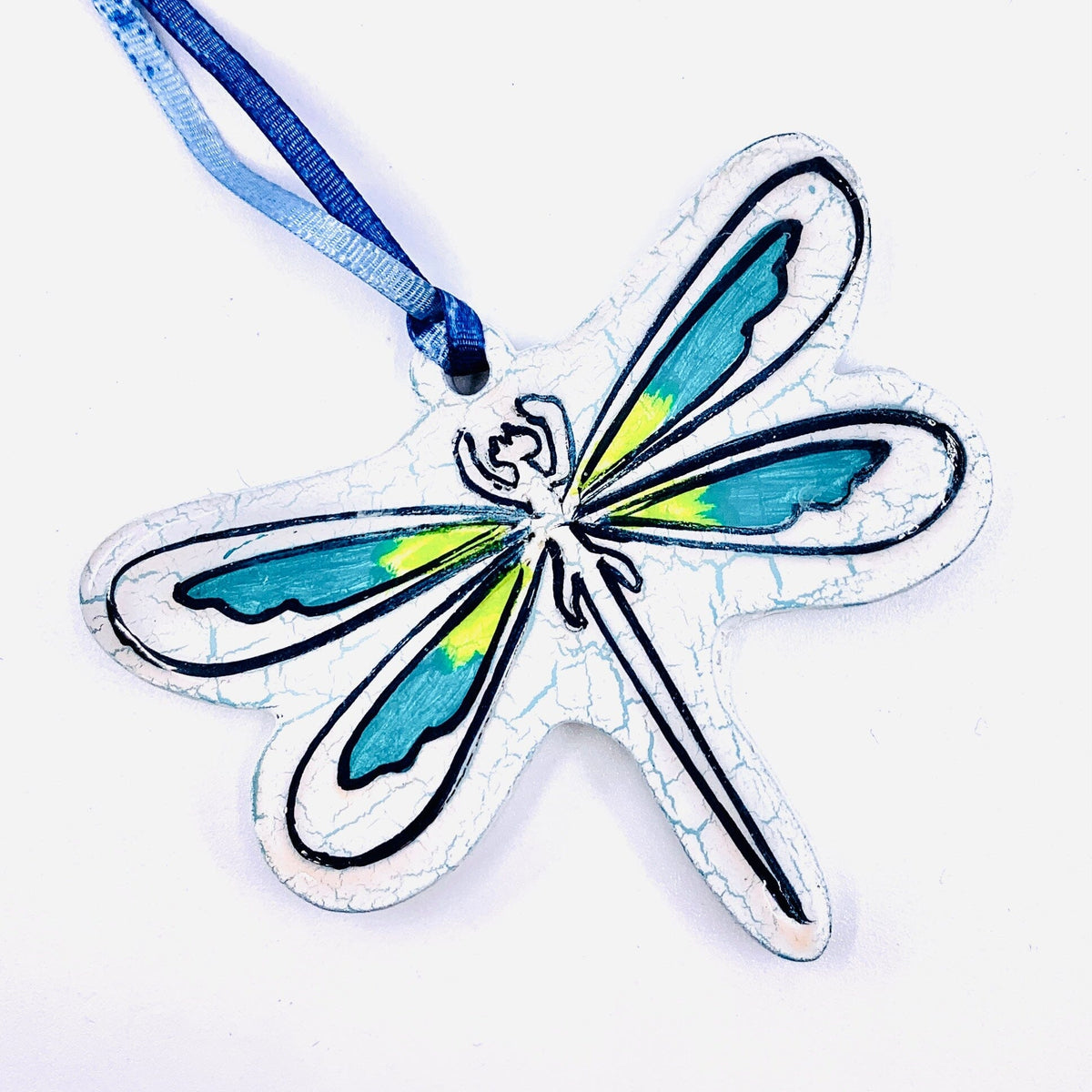 Recycled Wood Ornament, Dragonfly Ornament Pam Peana 