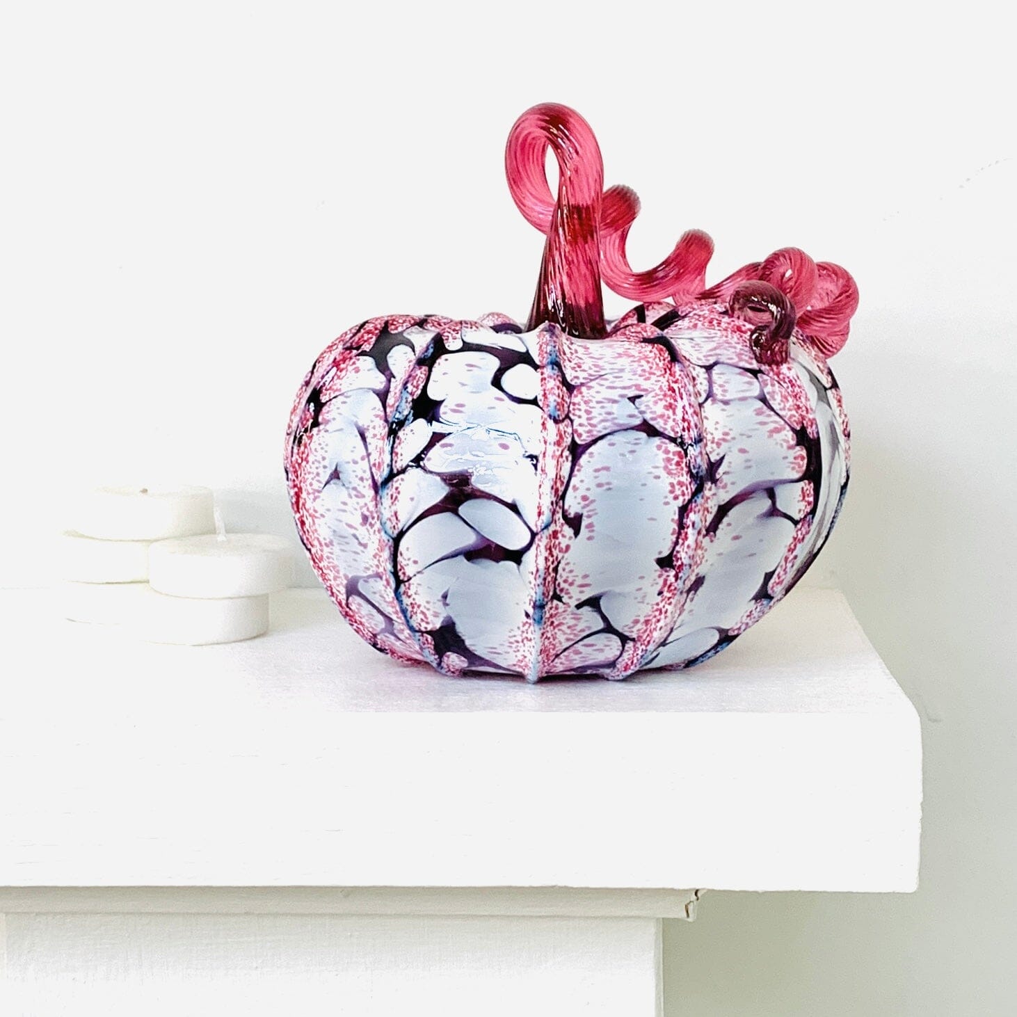 Limited Edition Cherry Blossom Pumpkin Gabby Luke Adams Glass Blowing Studio 