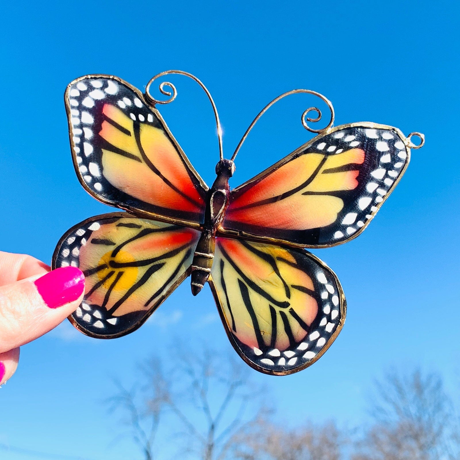 Butterfly Suncatcher 3 Ornament Kubla Craft 