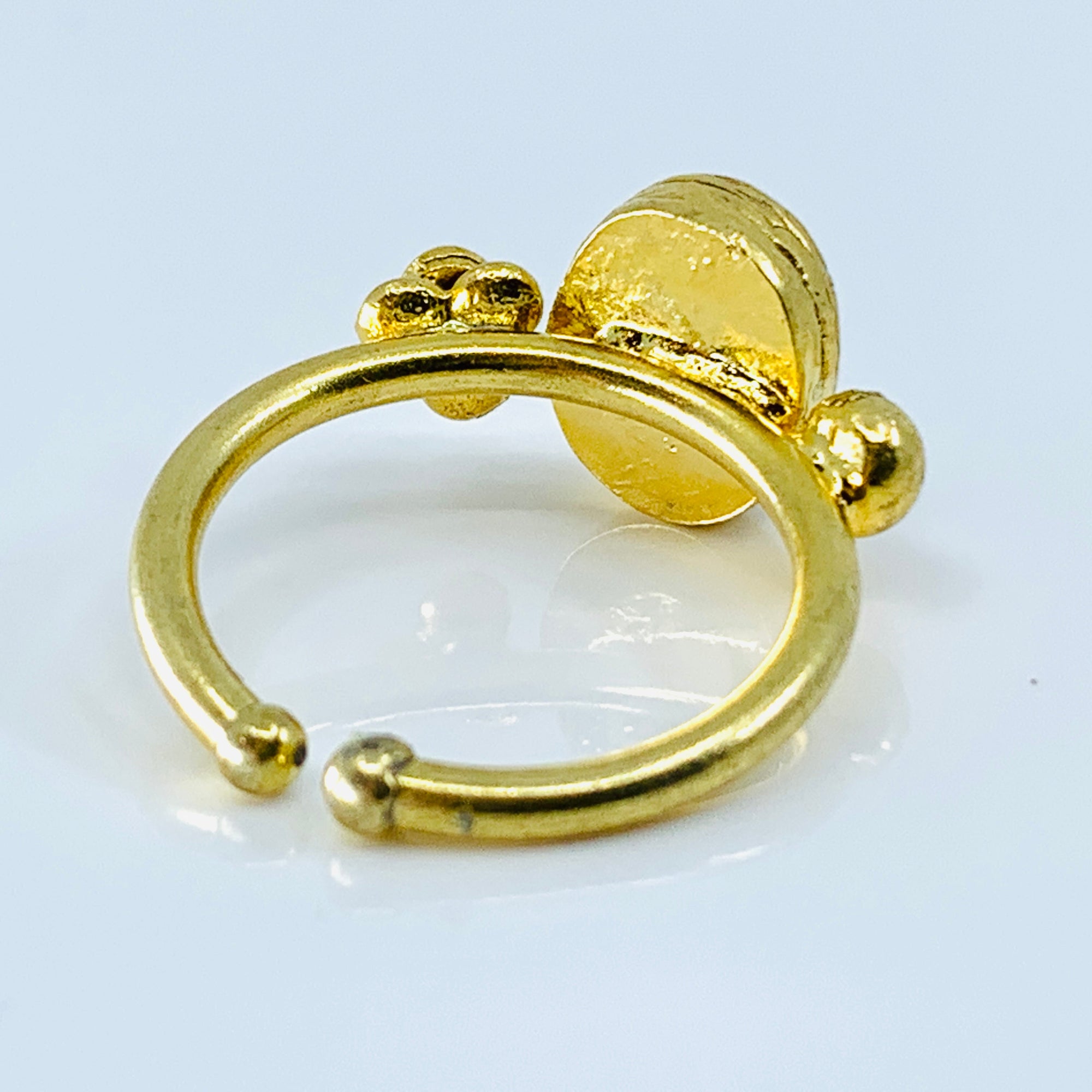Turkish Brass Adjustable Ring 8 Jewelry Ikat Jewelry 