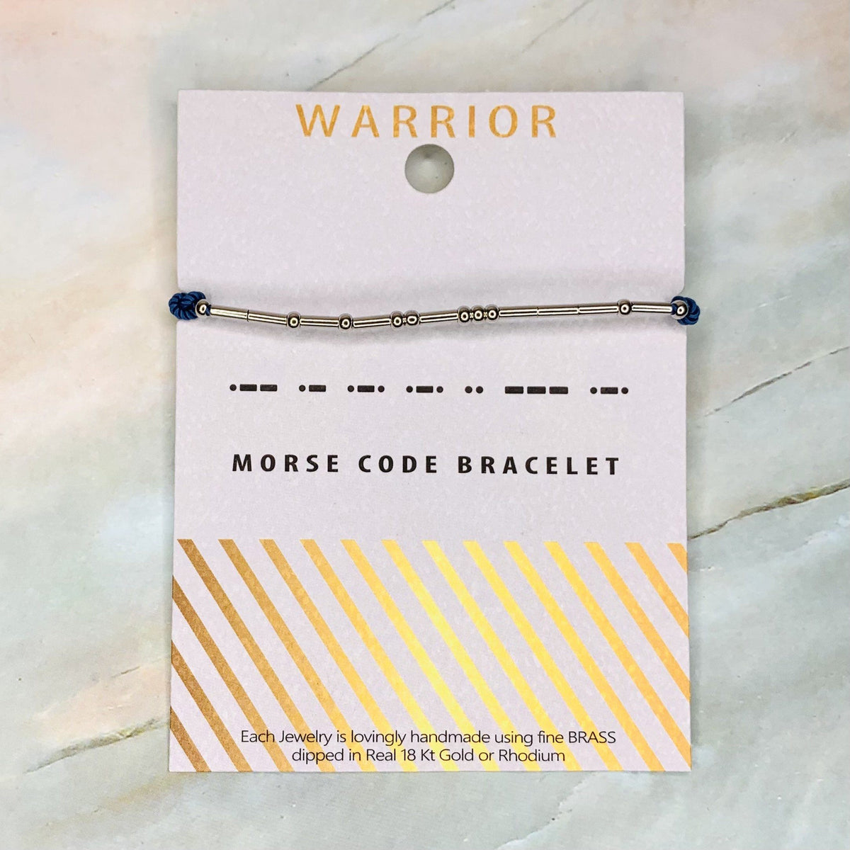 Morse Code Bracelet Jewelry Lauren-Spencer Warrior 