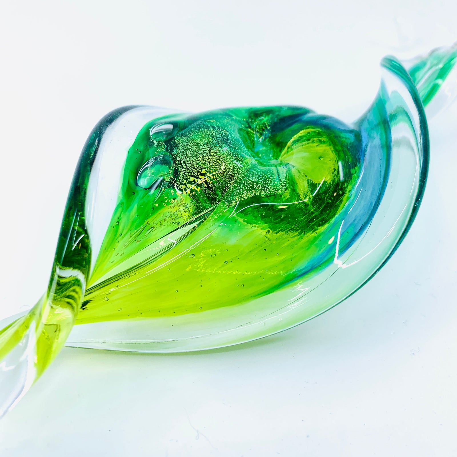 Spiral Ornament, Swiss Alps Suncatcher Luke Adams Glass Blowing Studio 