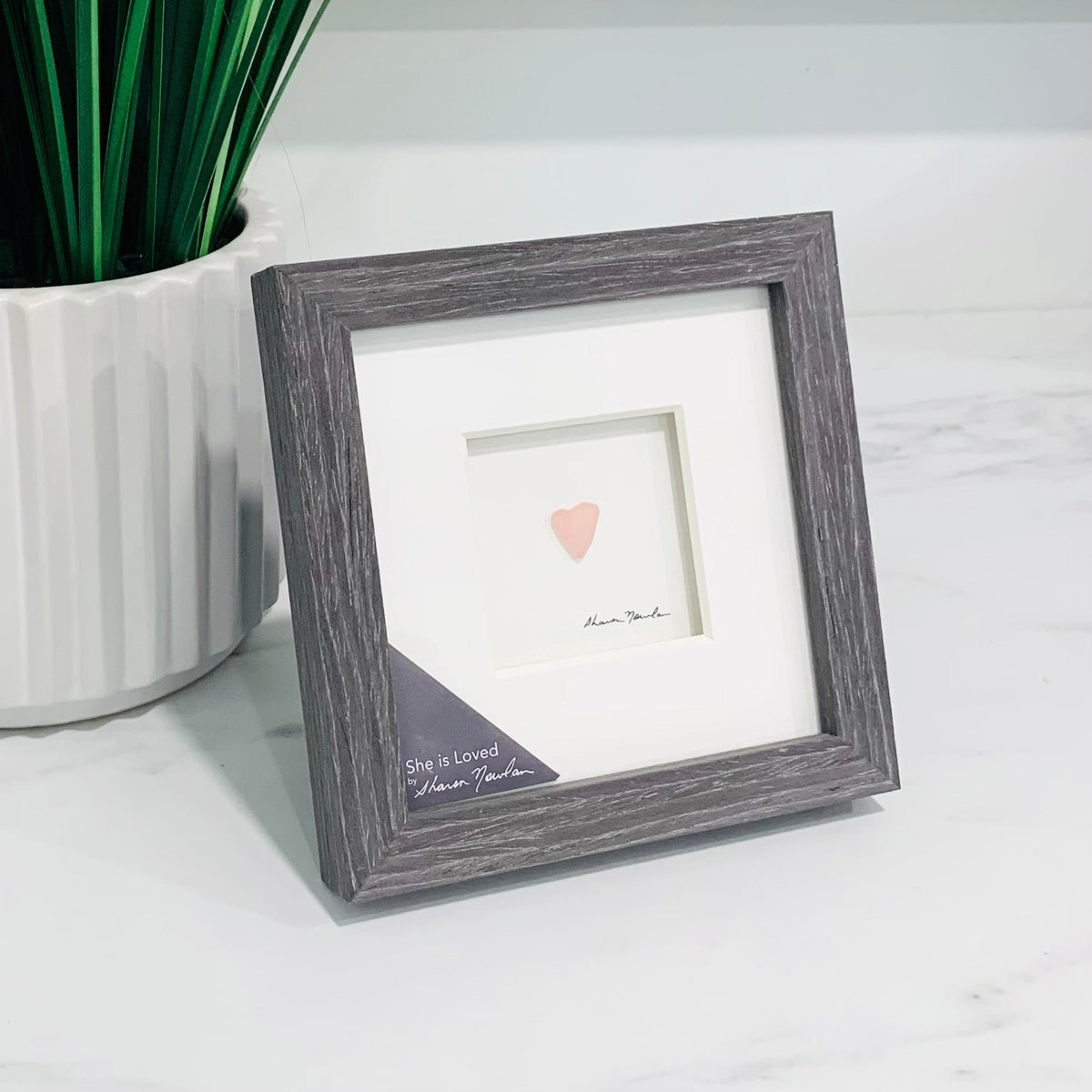 Shadow Box Frame, She is Loved Decor Demdaco 
