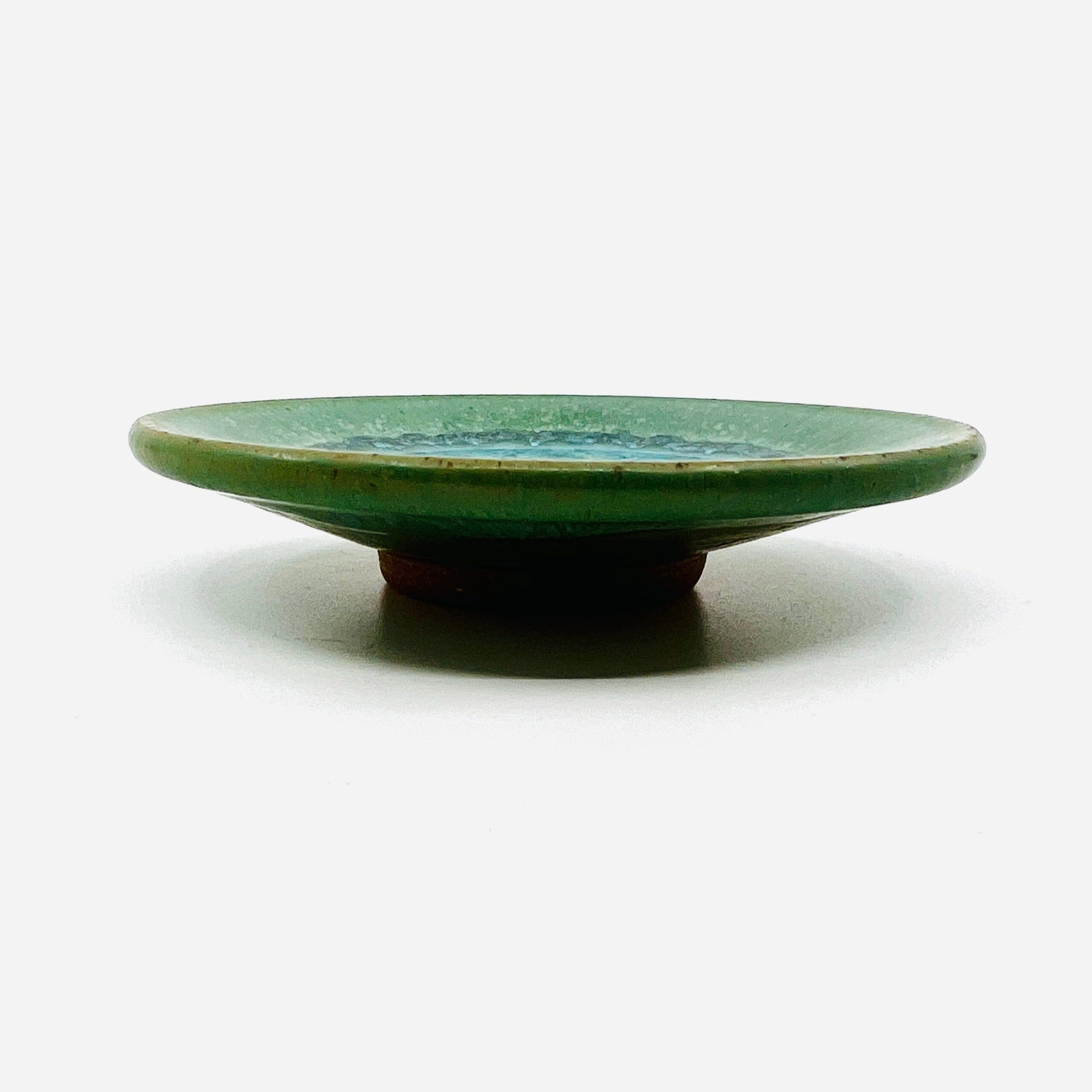 Small Ceramic and Glass Dish, Pistachio Decor Dock 6 