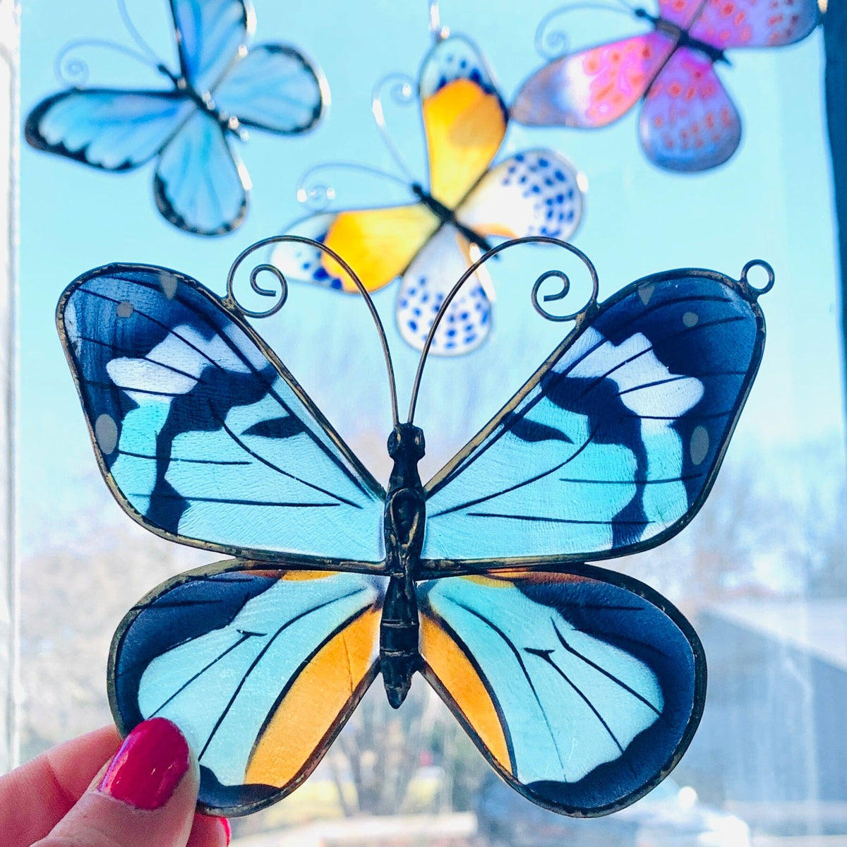 Butterfly Suncatcher 1 Ornament Kubla Craft 