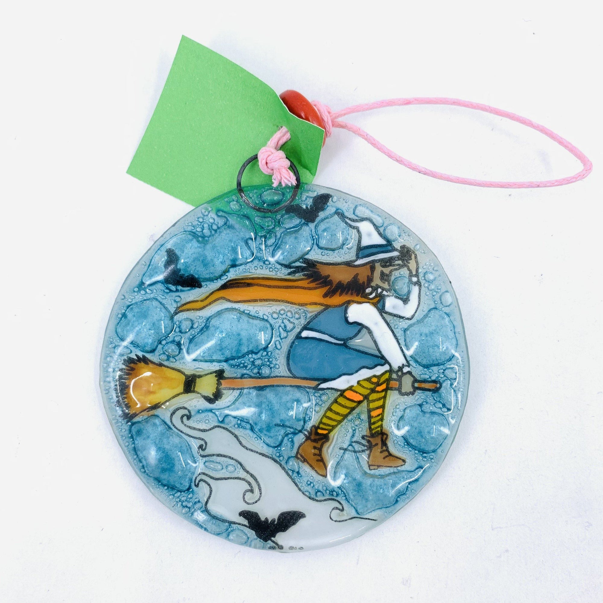 Fair Trade Ornament 191 Witch on Broom Pam Peana 