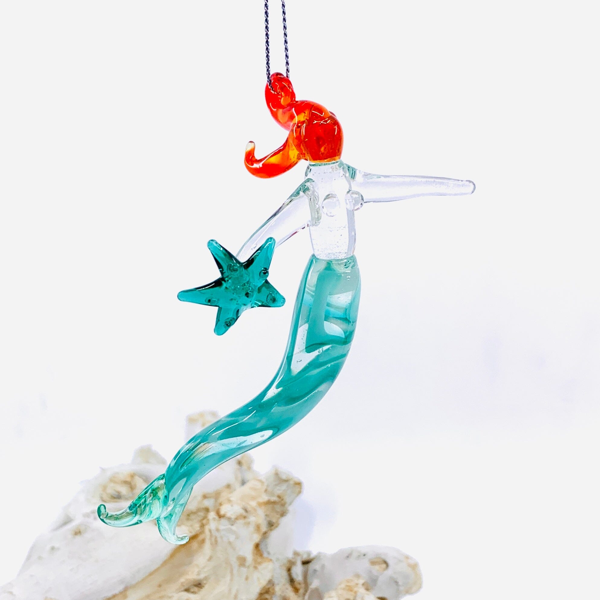Mermaid with Starfish Ornament Ornament Alex 