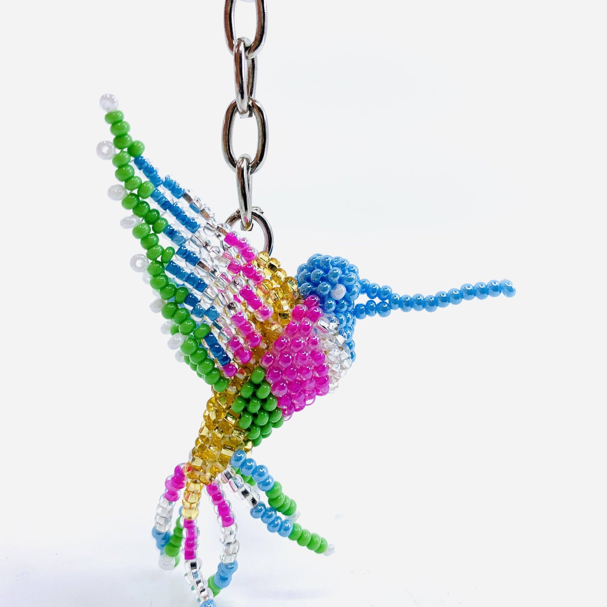 Glass Beaded Key Chain, Hummingbird Accessory Lumily 