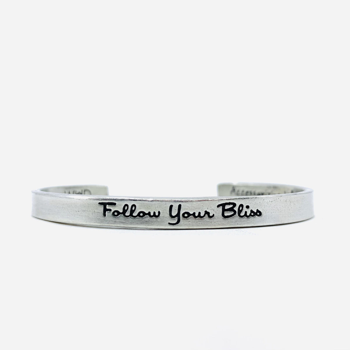 Pewter Cuff Bracelet, Follow Your Bliss Jewelry Whitney Howard Designs 