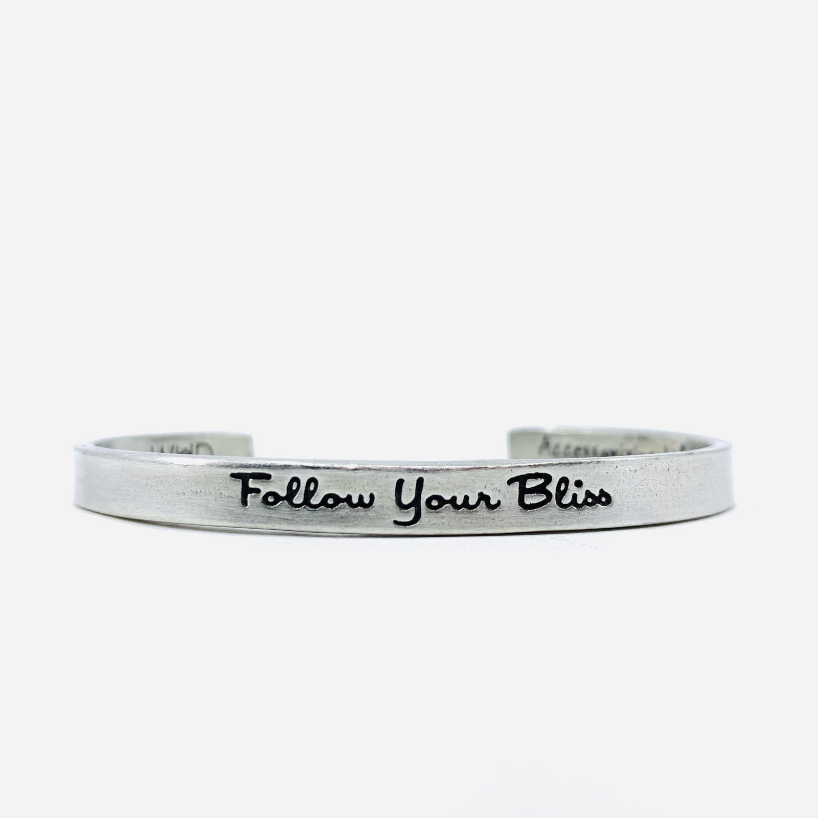 Pewter Cuff Bracelet, Follow Your Bliss Jewelry Whitney Howard Designs 