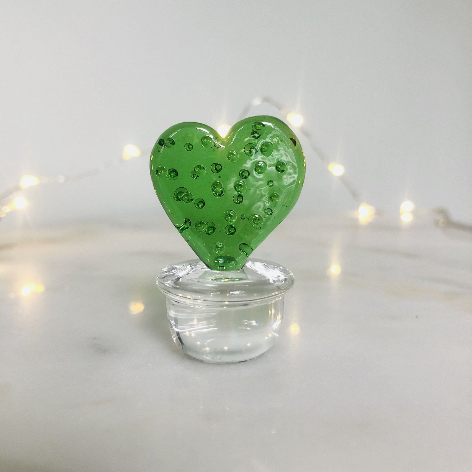 Glass Cactus Love Miniature - 