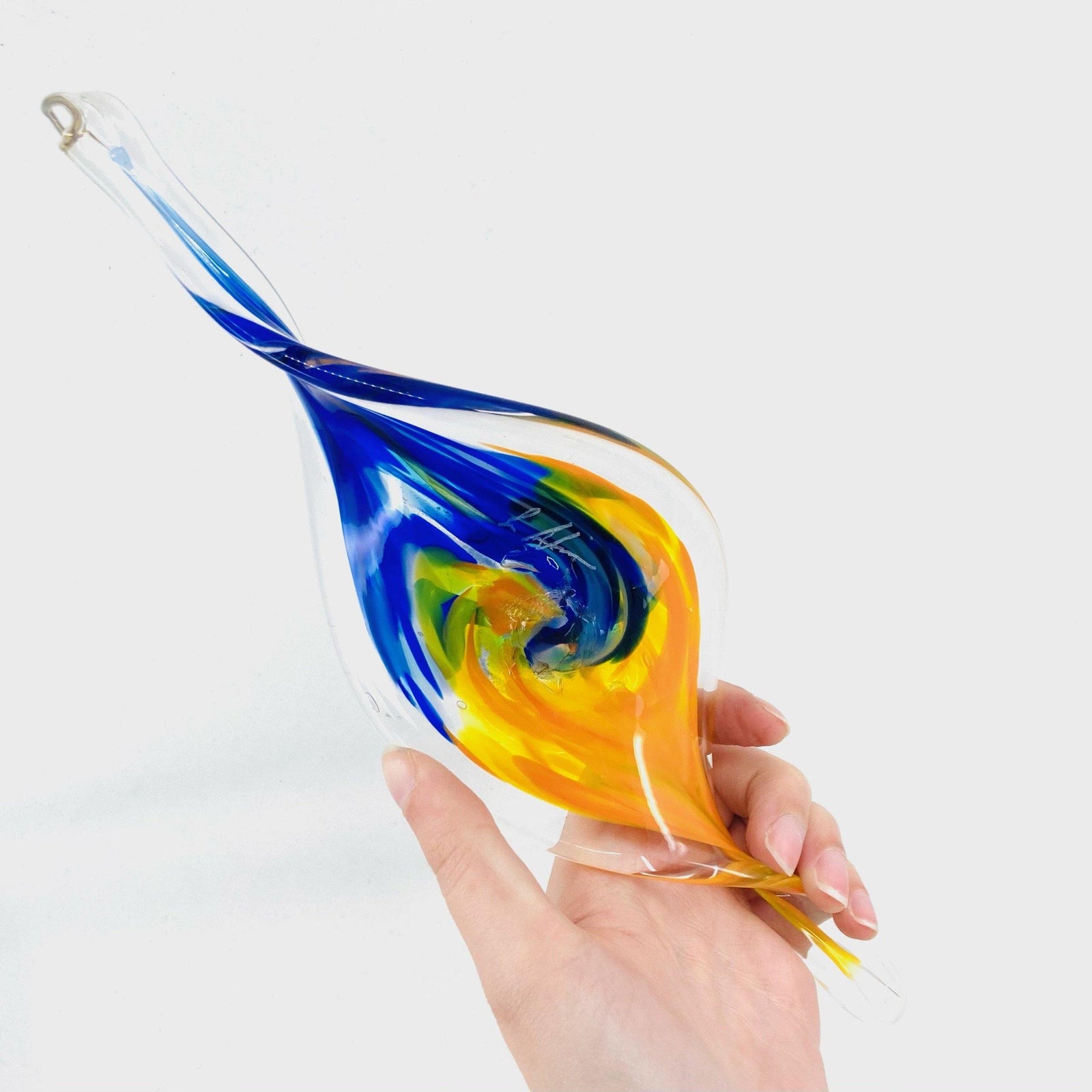 Starry Night Garden Spiral Suncatchers Luke Adams Glass Blowing Studio 