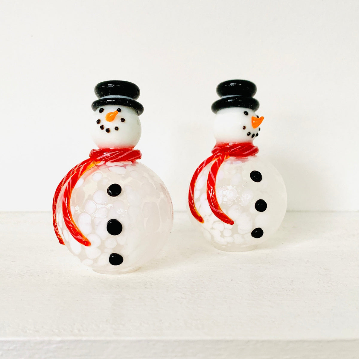 Glass Salt and Pepper Shakers, Snowmen Gift Essentials 