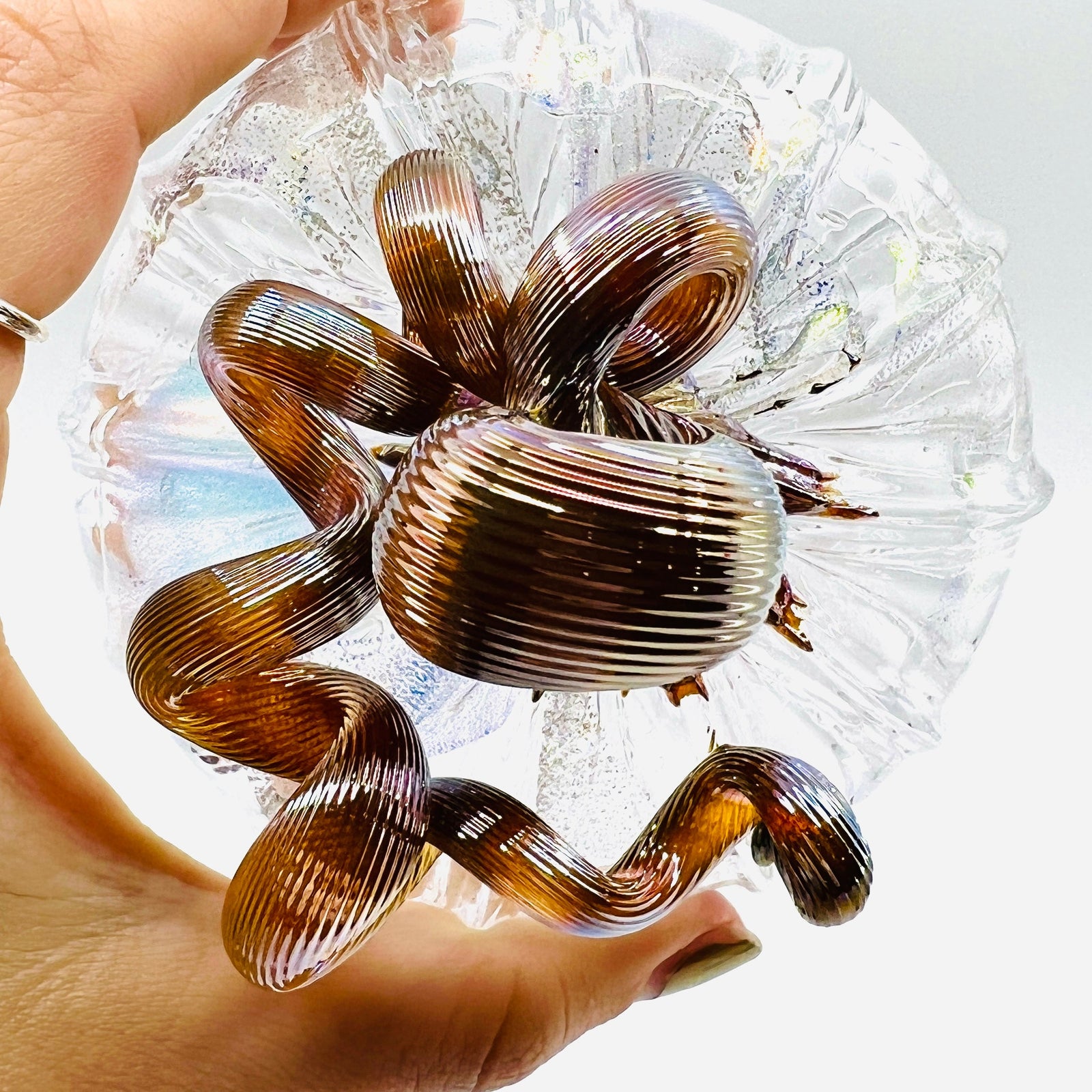 Mini Pumpkin, Diamond Pumpkin Luke Adams Glass Blowing Studio 