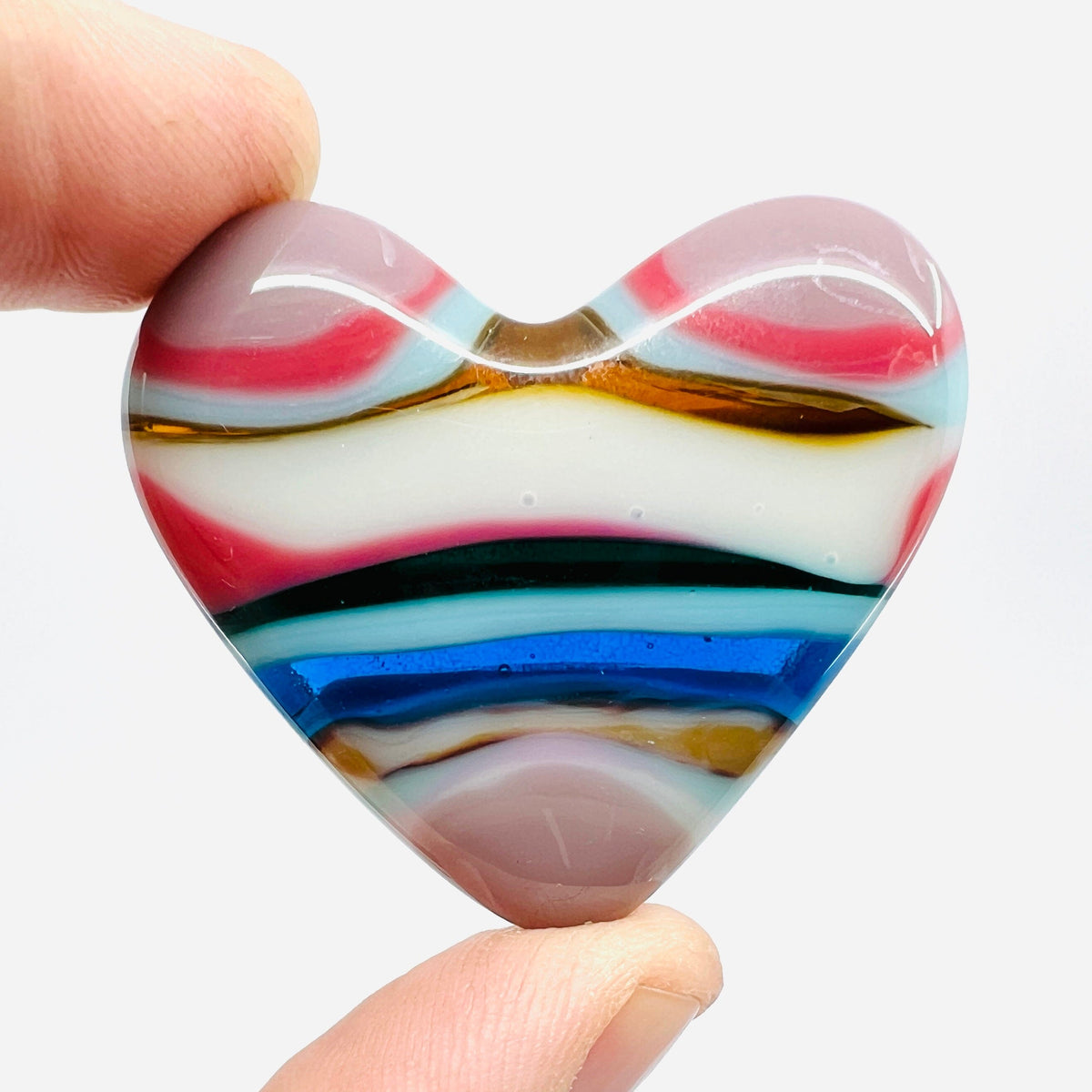 Fused Pocket Heart 132 Miniature Glimmer Glass Gifts 