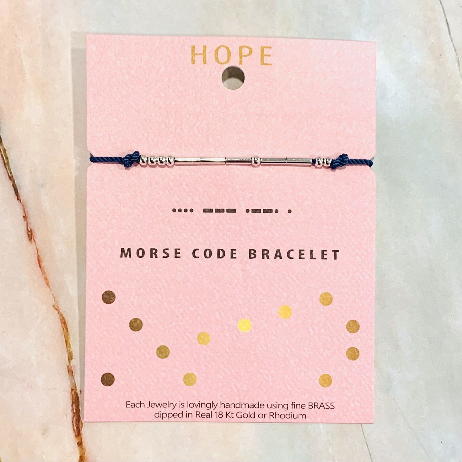 Morse Code Bracelet Lauren-Spencer Brave 