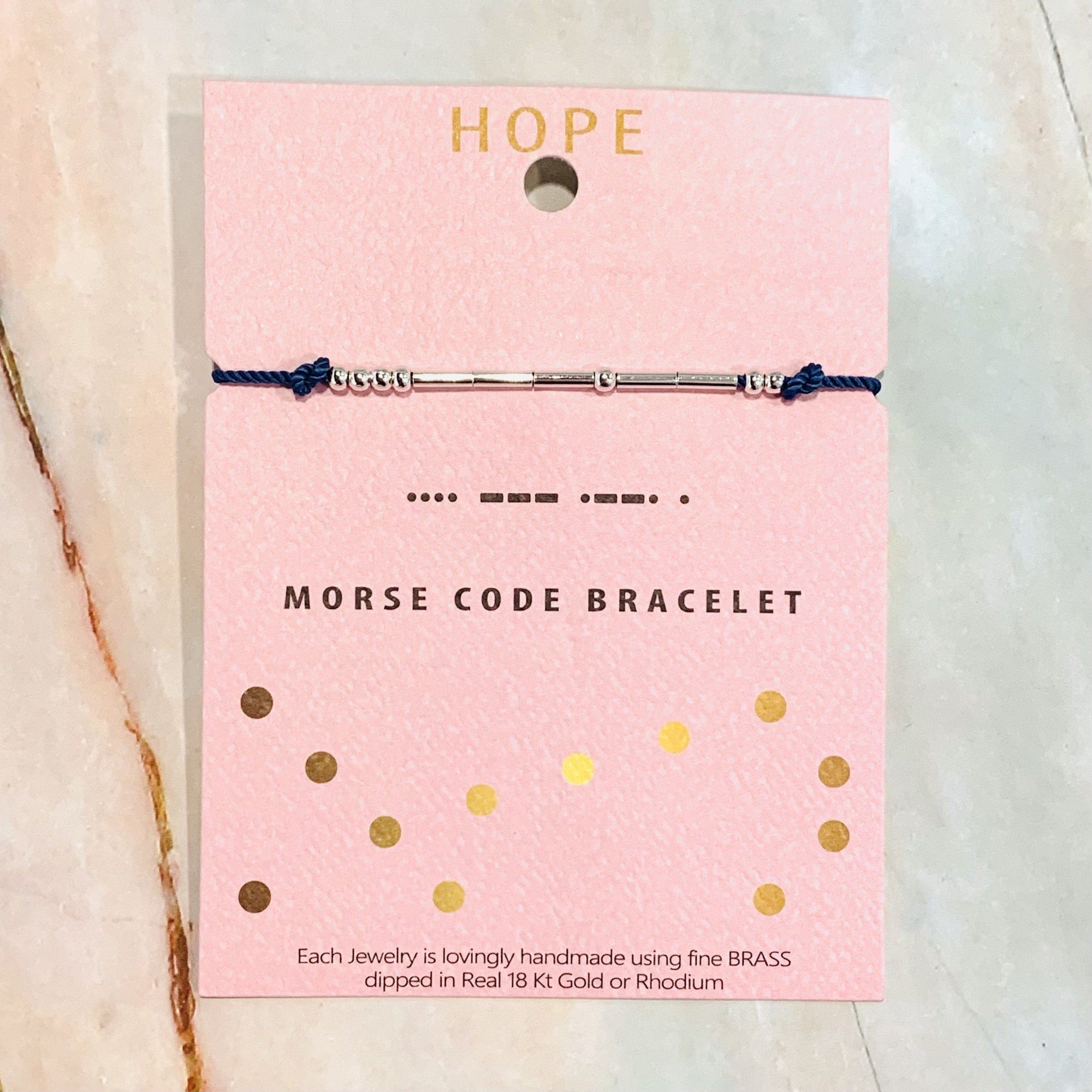 Morse Code Bracelet Lauren-Spencer Brave 