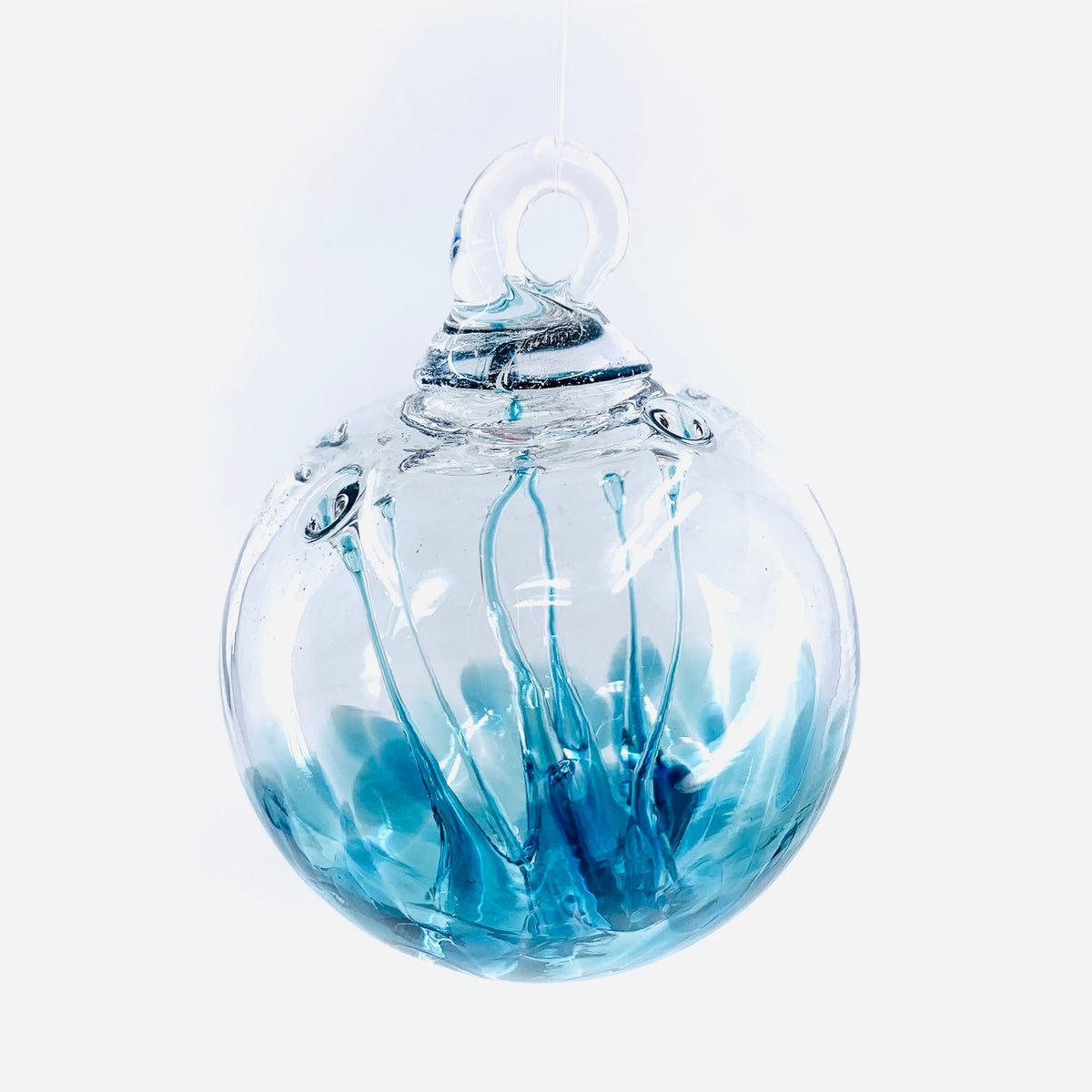 NEW Tree of Life Ornaments, 3&quot; Wish Ball Luke Adams Glass Blowing Studio Recycle 
