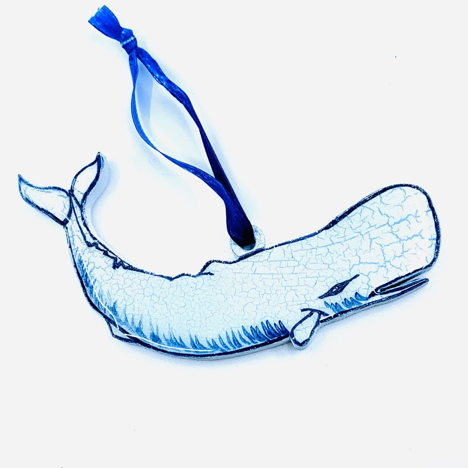 Recycled Wood Ornament, Whale Ornament Pam Peana 