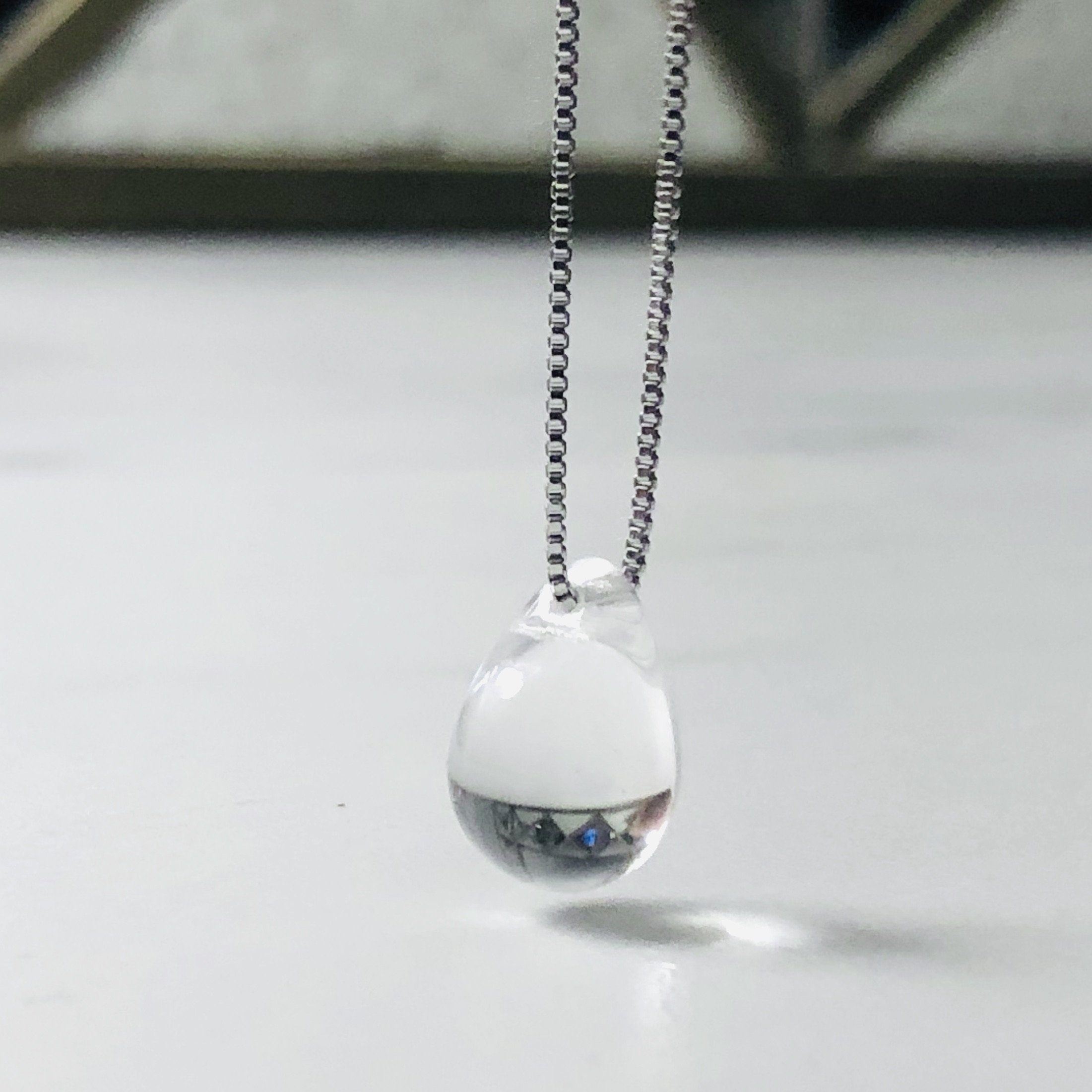Multi-Color Sea Glass Silver Locket Necklace