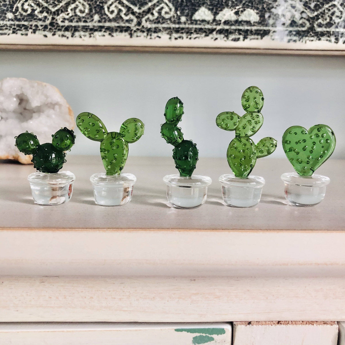 Glass Cactus Road Trip Miniature - 