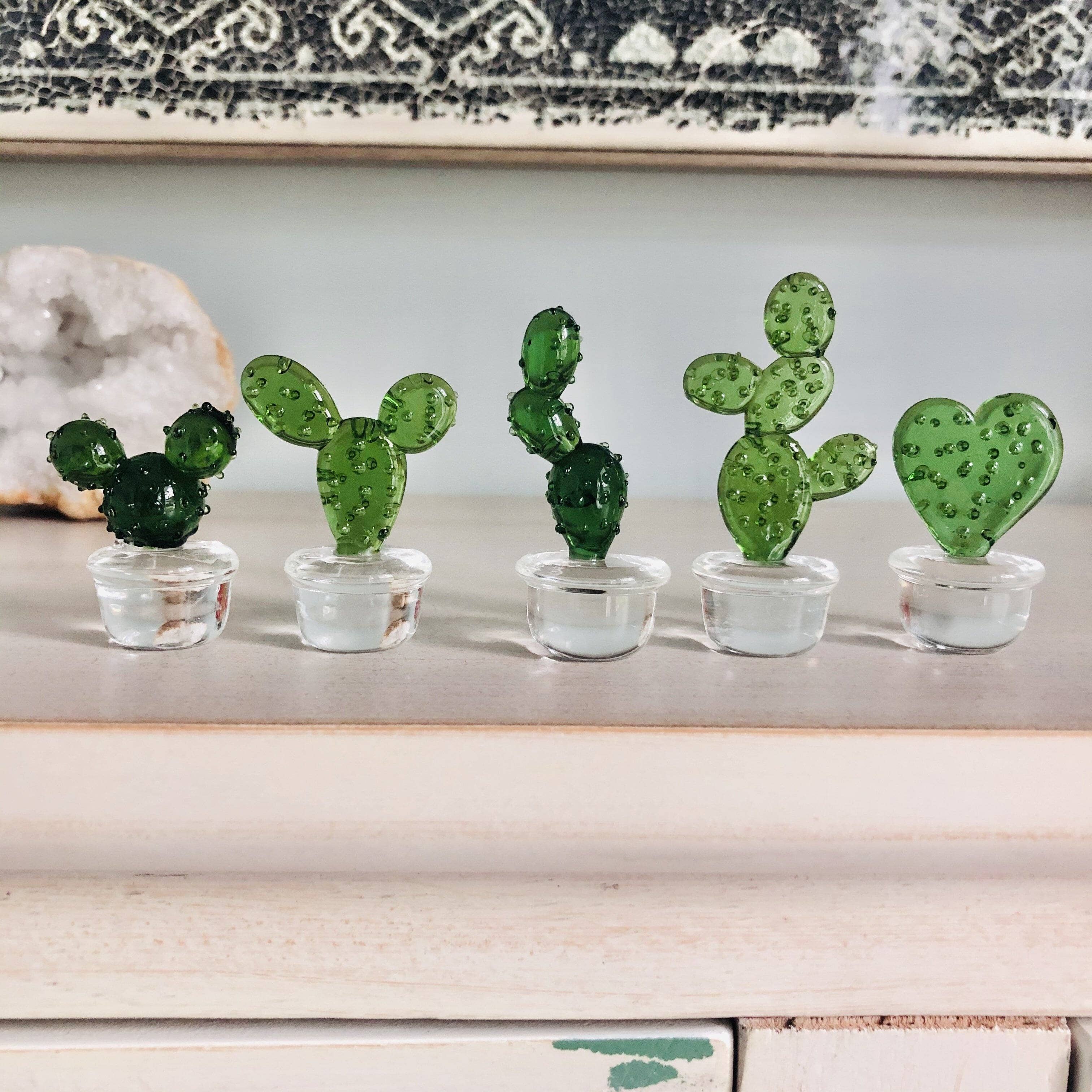 Glass Cactus Tall Minnie 377