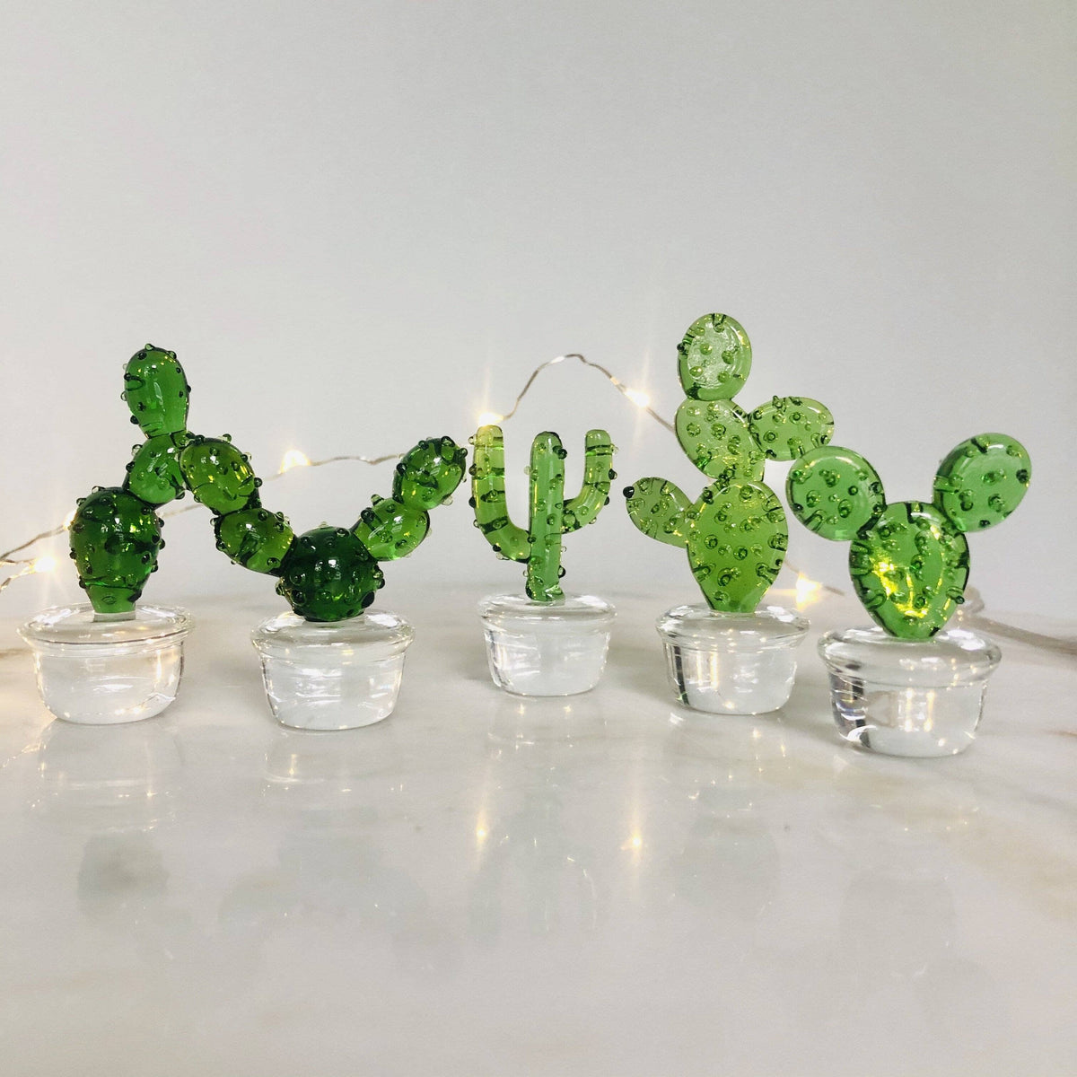 Glass Cactus Hilltop Miniature - 
