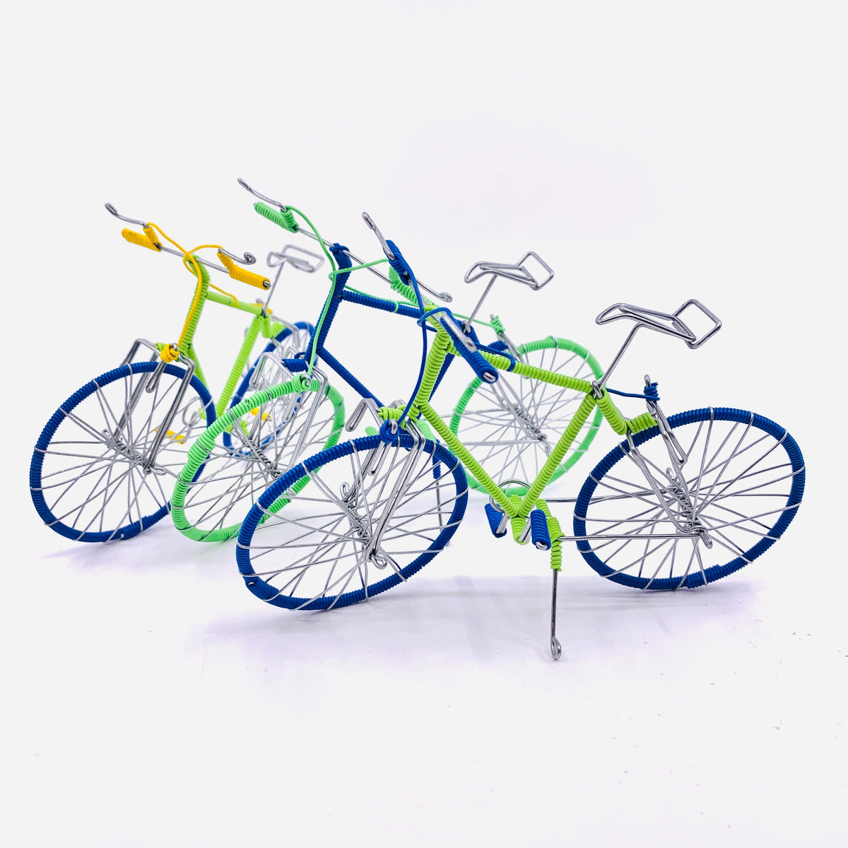 Telephone Wire Bicycles Miniature The East Africa Co. Lime/Blue 