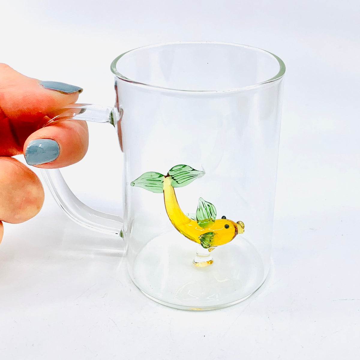 Glass Mug With Wild Animal Figures, Drink Glasses, Water Cup
