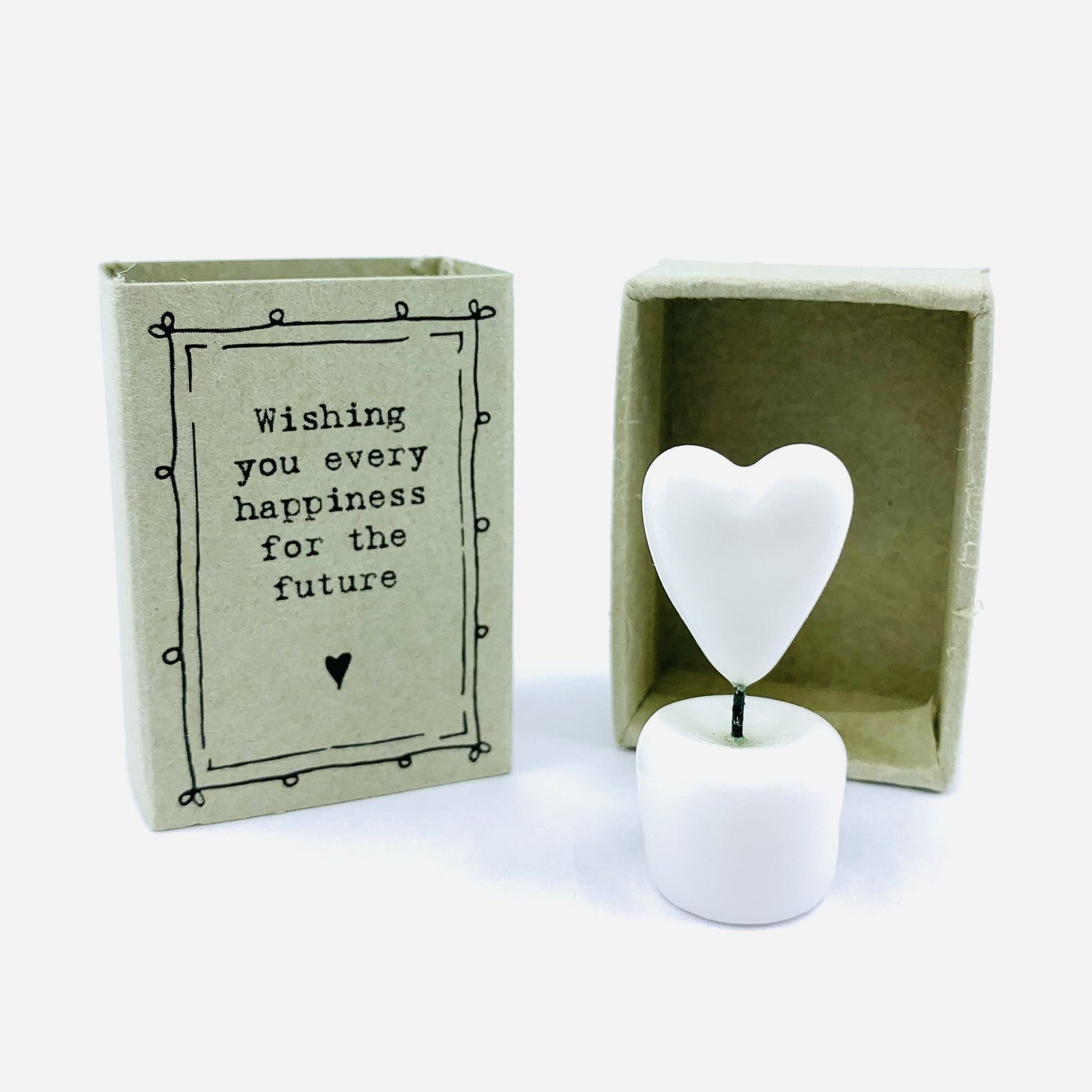 Wishing You Happiness - Porcelain Figure and Matchbox East of India 