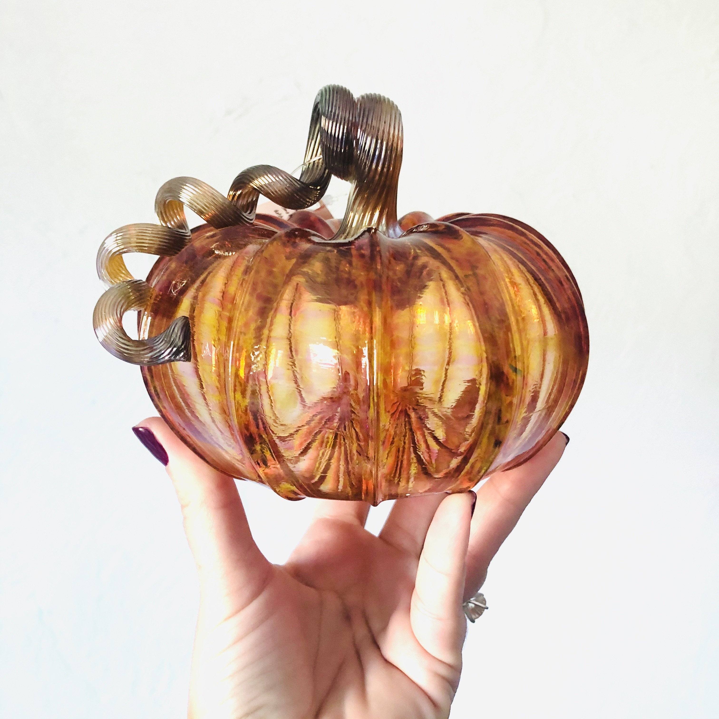 Harvest Pumpkin - Luke Adams Glass Blowing Studio