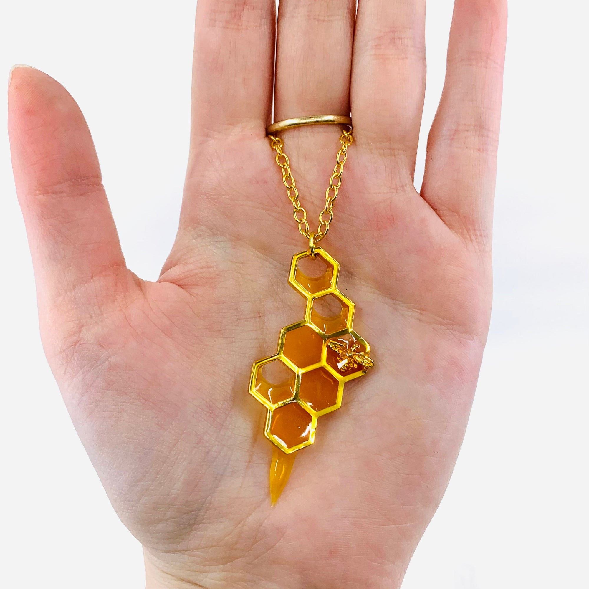 Honeycomb Necklace Manufactured Overseas 