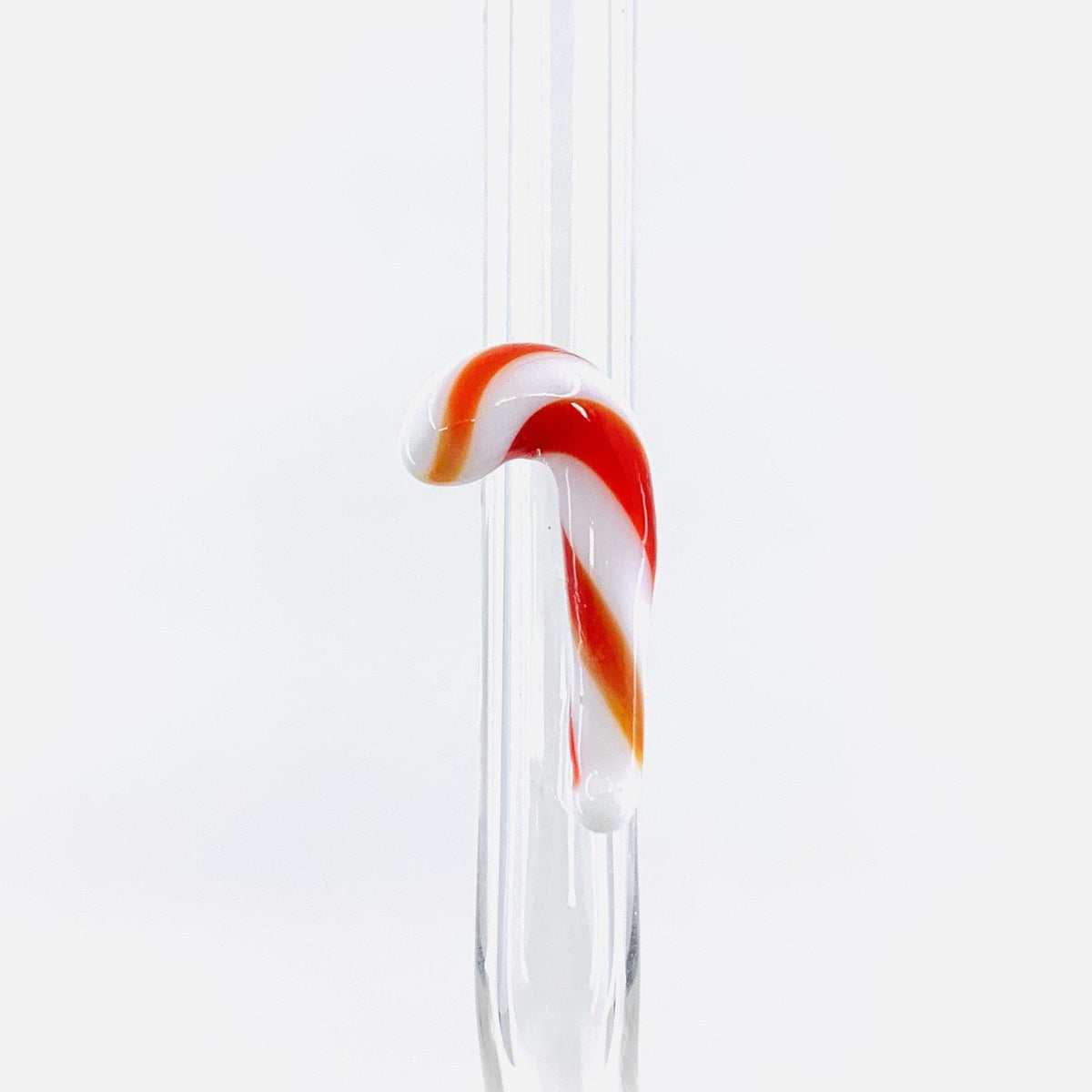 Tiny Animal Glass Straw, Candy Cane MiniZoo 