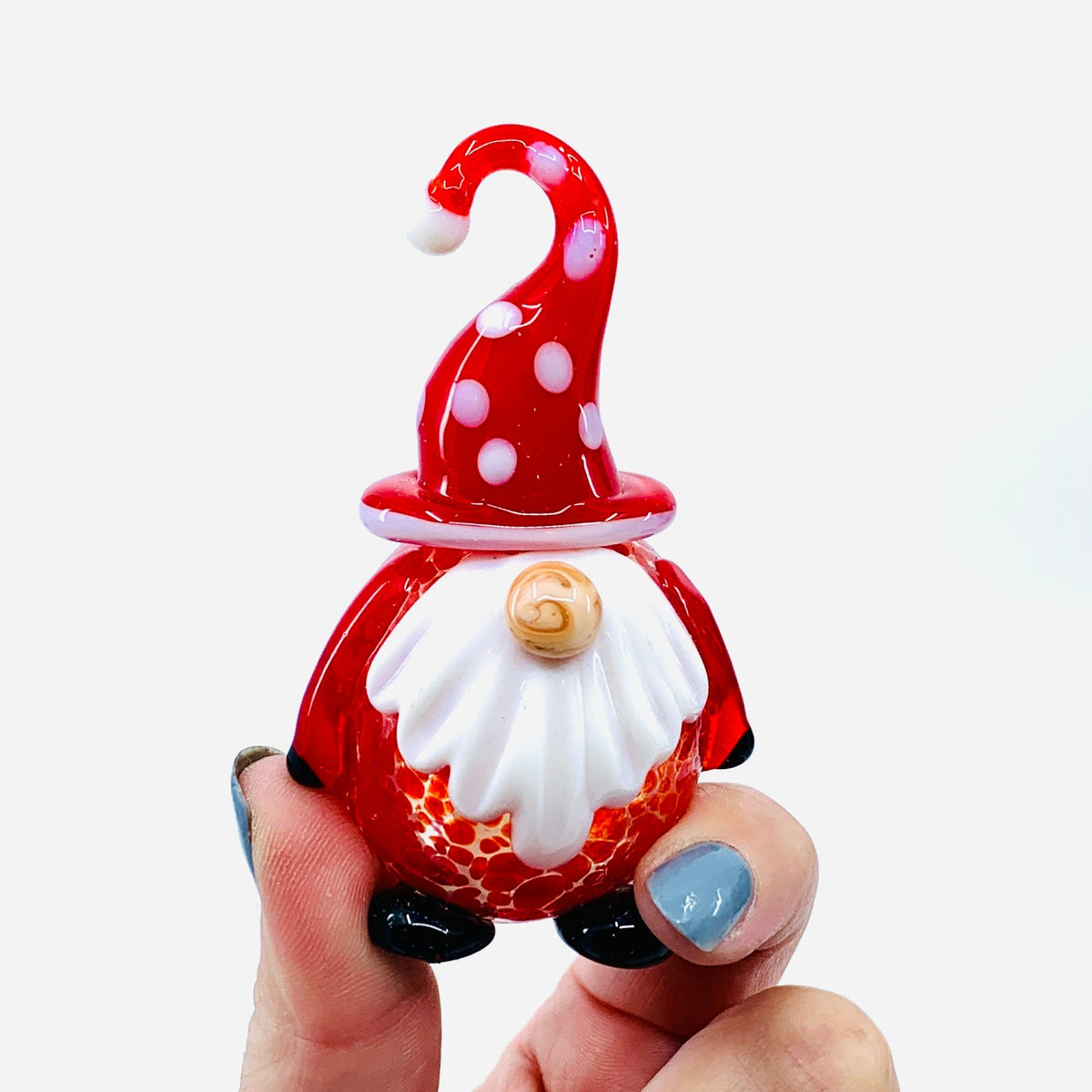 Blown Glass Salt and Pepper Shakers, Gnomes Gift Essentials 