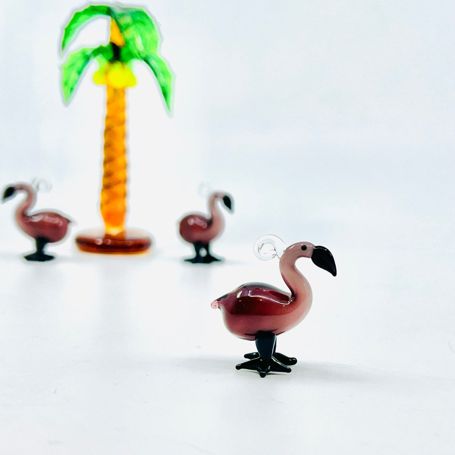 Tiny Flamingo Pendant 36 Miniature - 