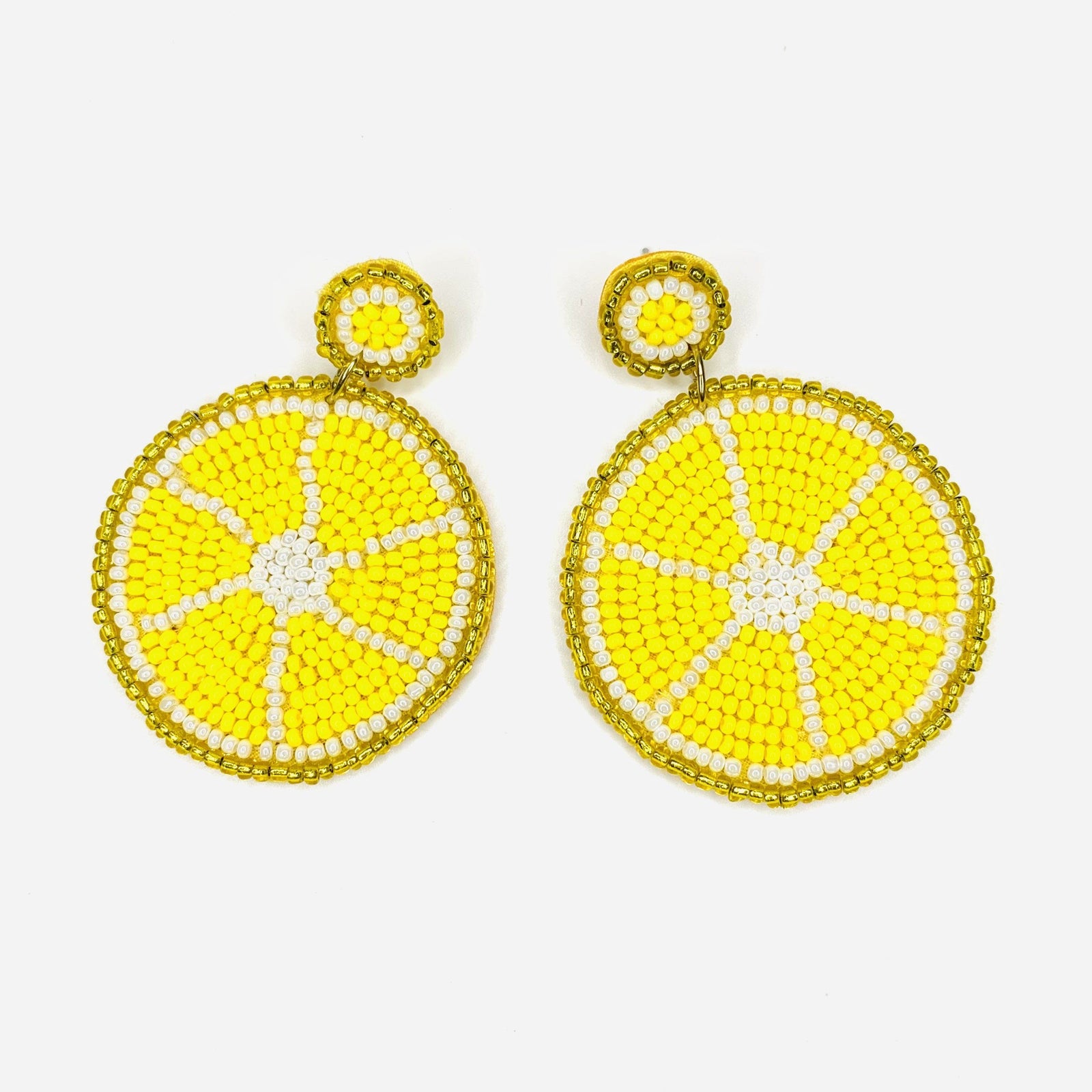 Beaded Earring, Lemon Jewelry Cloie NY 