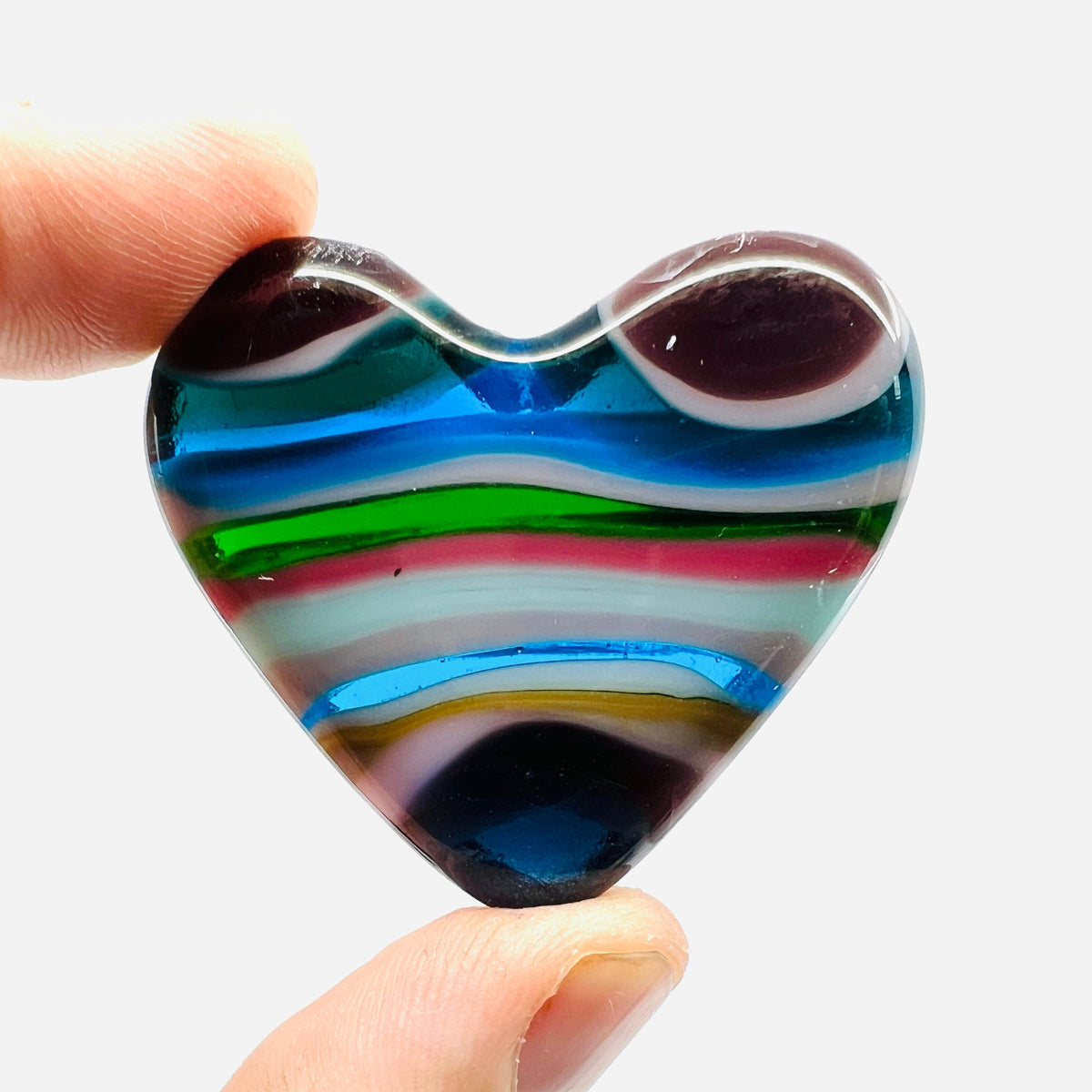 Fused Pocket Heart 397 Miniature Glimmer Glass Gifts 