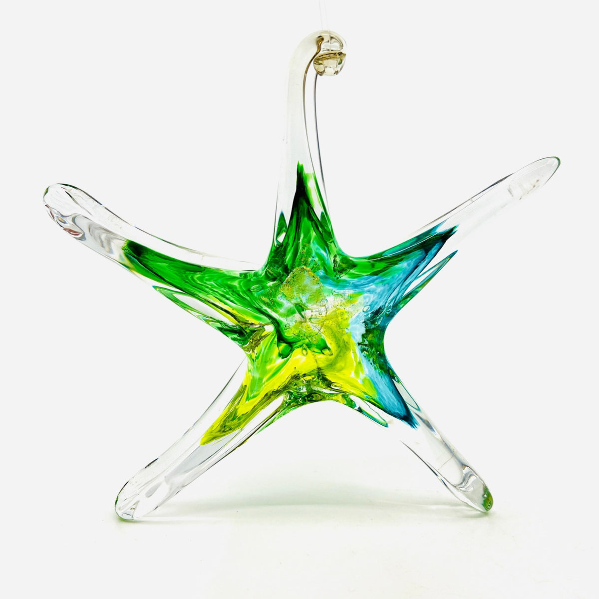 Star Ornament, Swiss Alps Suncatcher Luke Adams Glass Blowing Studio 
