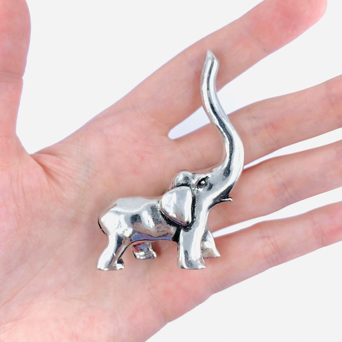 Pewter Ring Holder, Elephant Accessory Basic Spirit 