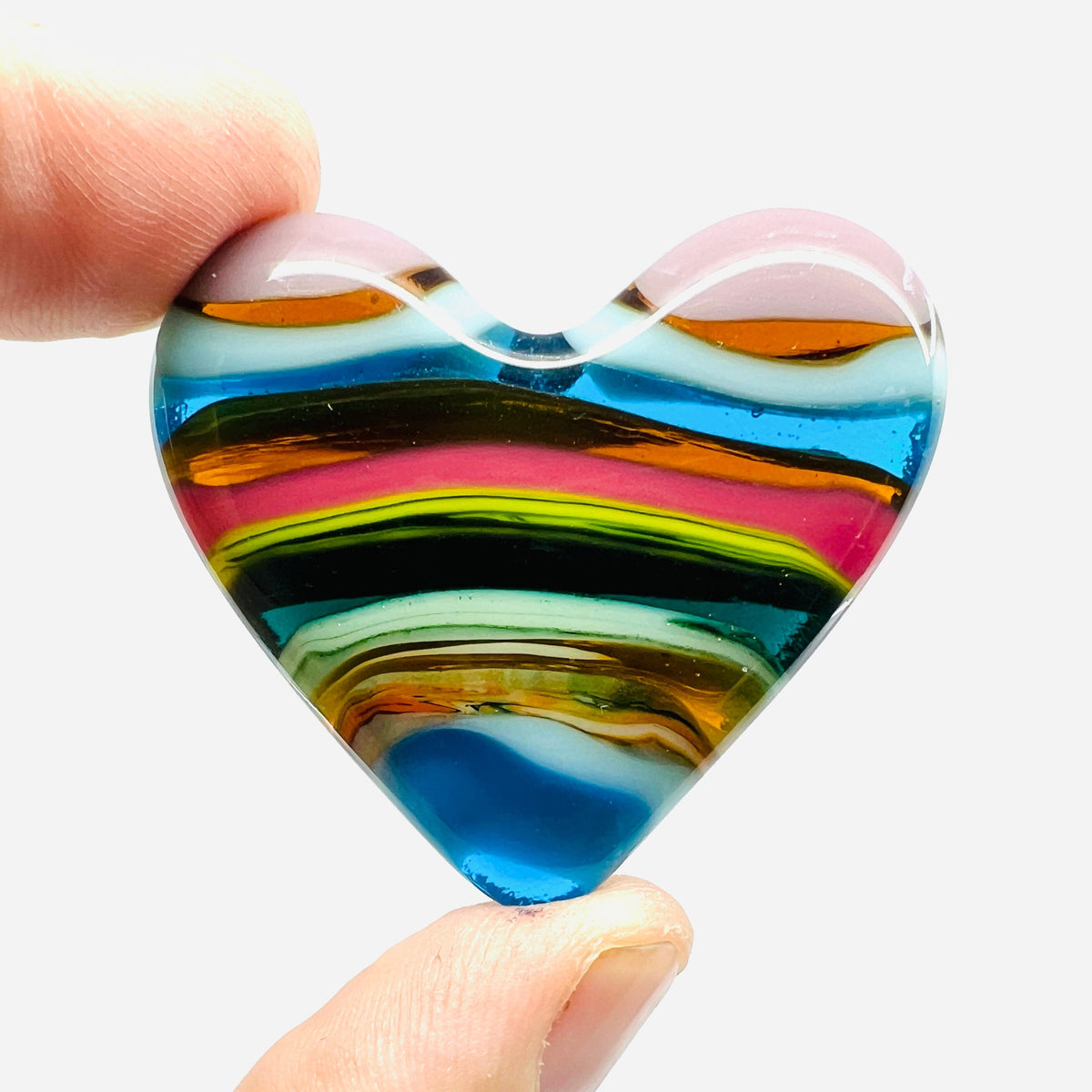 Fused Pocket Heart 309 Miniature Glimmer Glass Gifts 