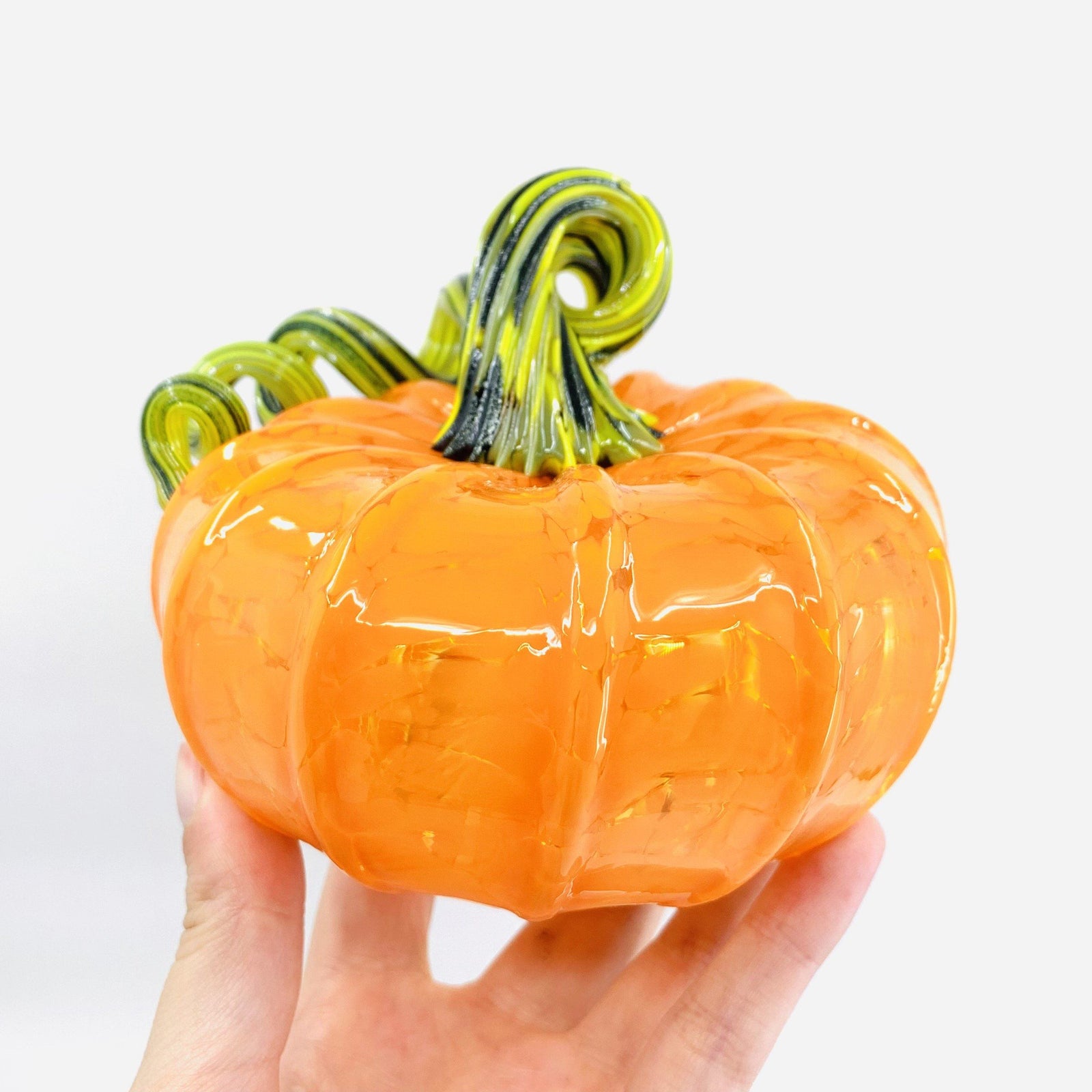 Daily Pumpkin Brilliant Yellow Squat Gabby Luke Adams Glass Blowing Studio 