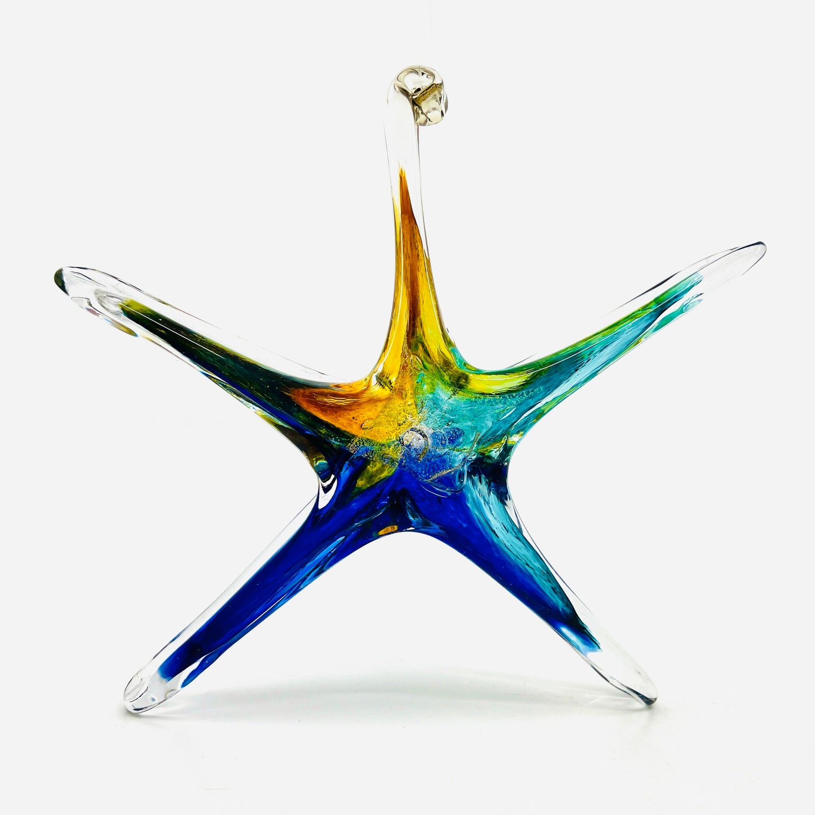 Star Ornament, Ocean Tide Suncatcher Luke Adams Glass Blowing Studio 