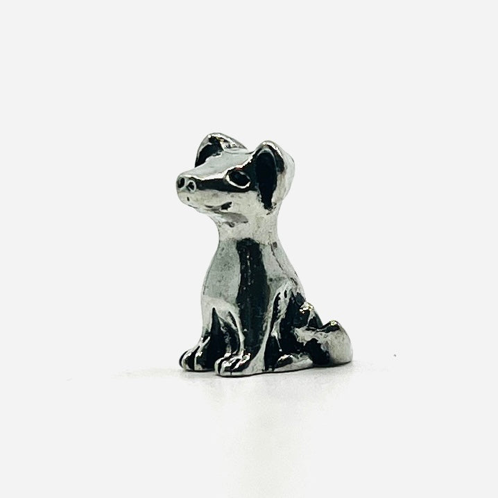 Miniature Pewter Figurine, Dog Miniature Basic Spirit 