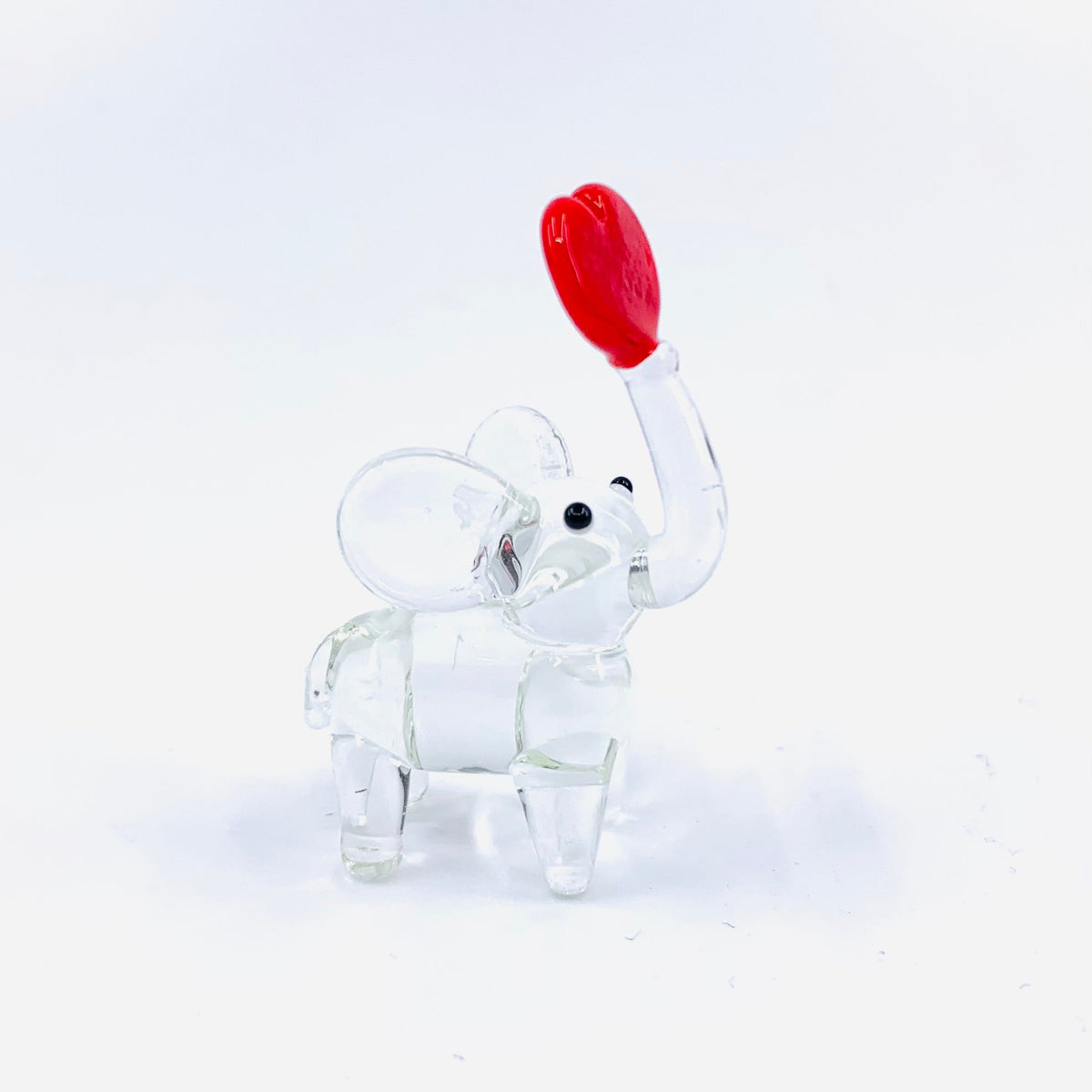 Little Glass Love Elephants Miniature - Crystal Clear 